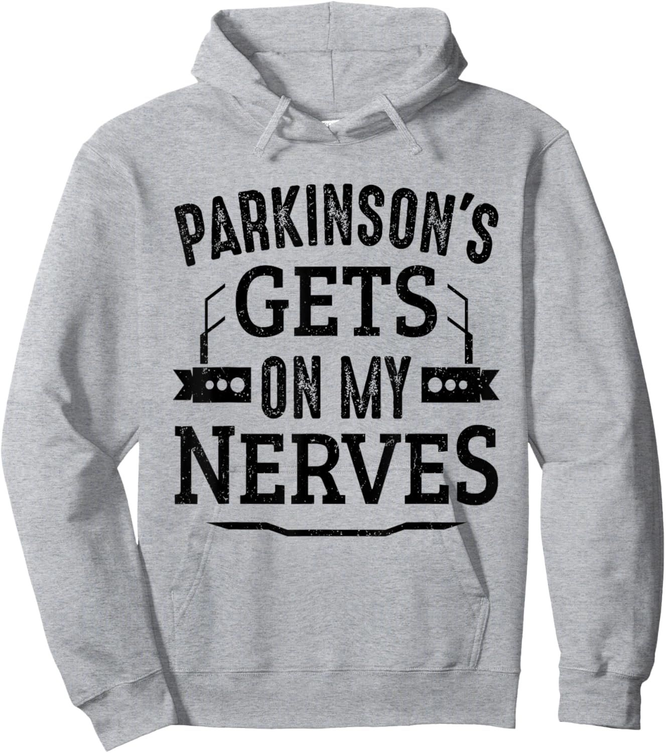 Parkinson's Disease Awareness Parkinsins Gets On My Nerves Hoodie - Hoodie | Ash