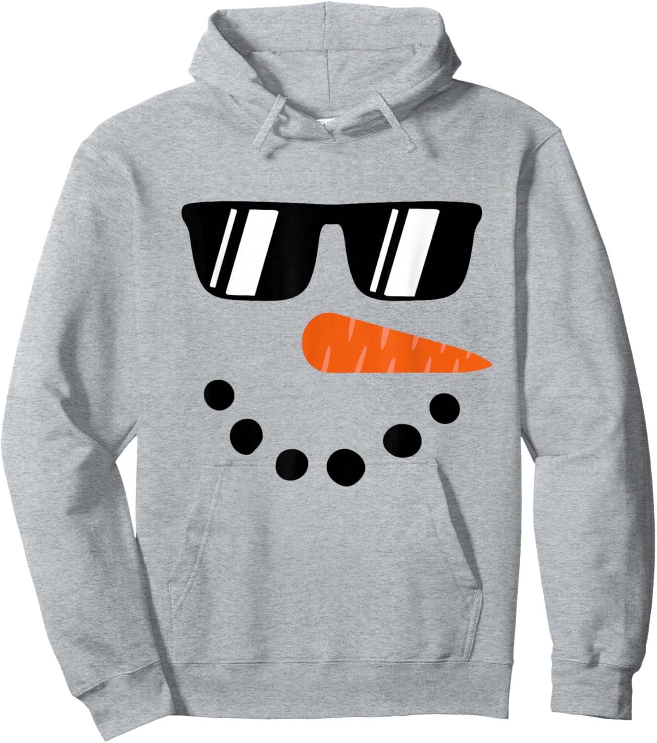 Snowman Shirts for Boys Kids Toddlers Women Christmas Winter Hoodie - Hoodie | Ash