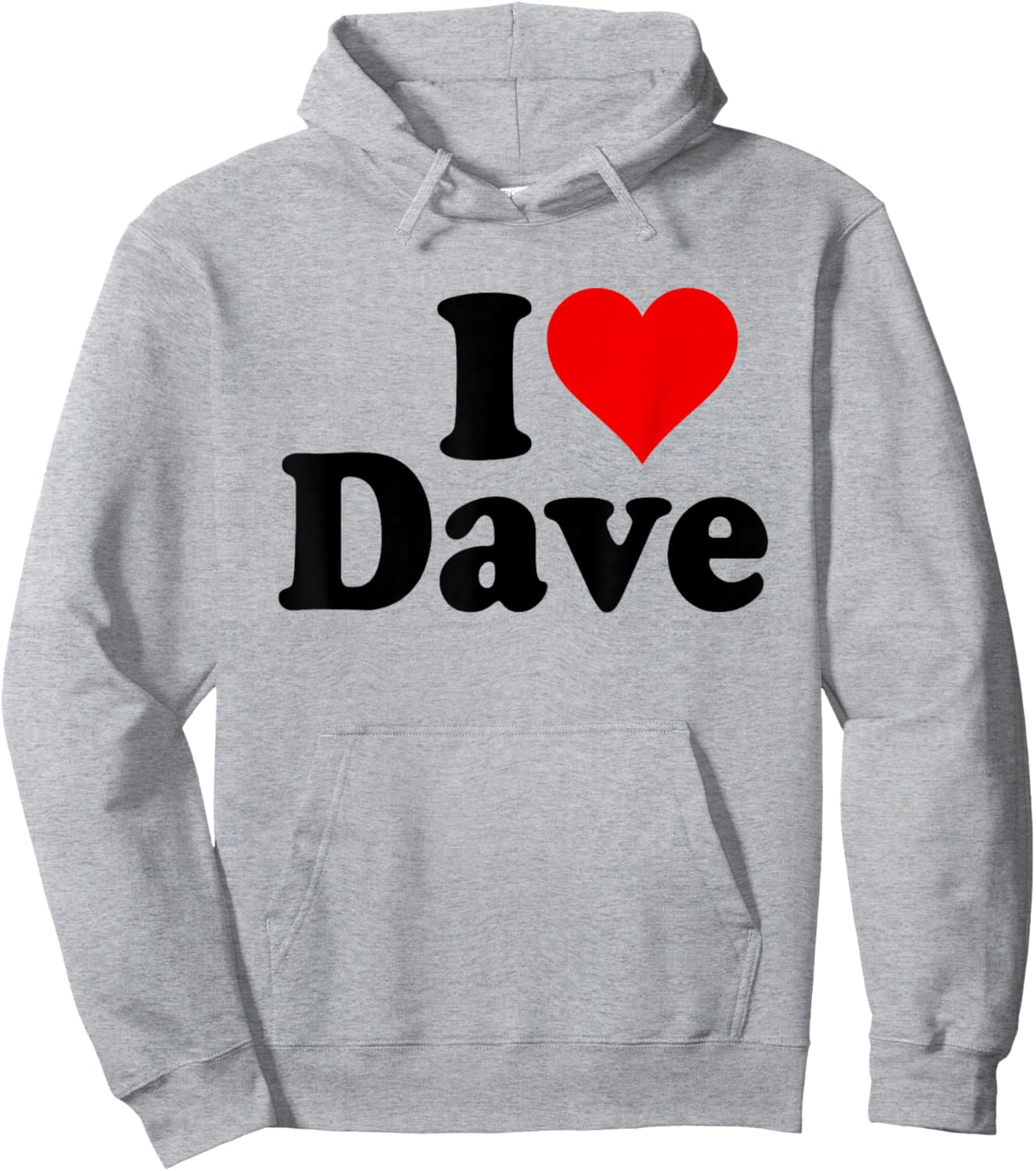 Ich liebe DAVE I HERZ DAVE Hoodie - Hoodie | Ash