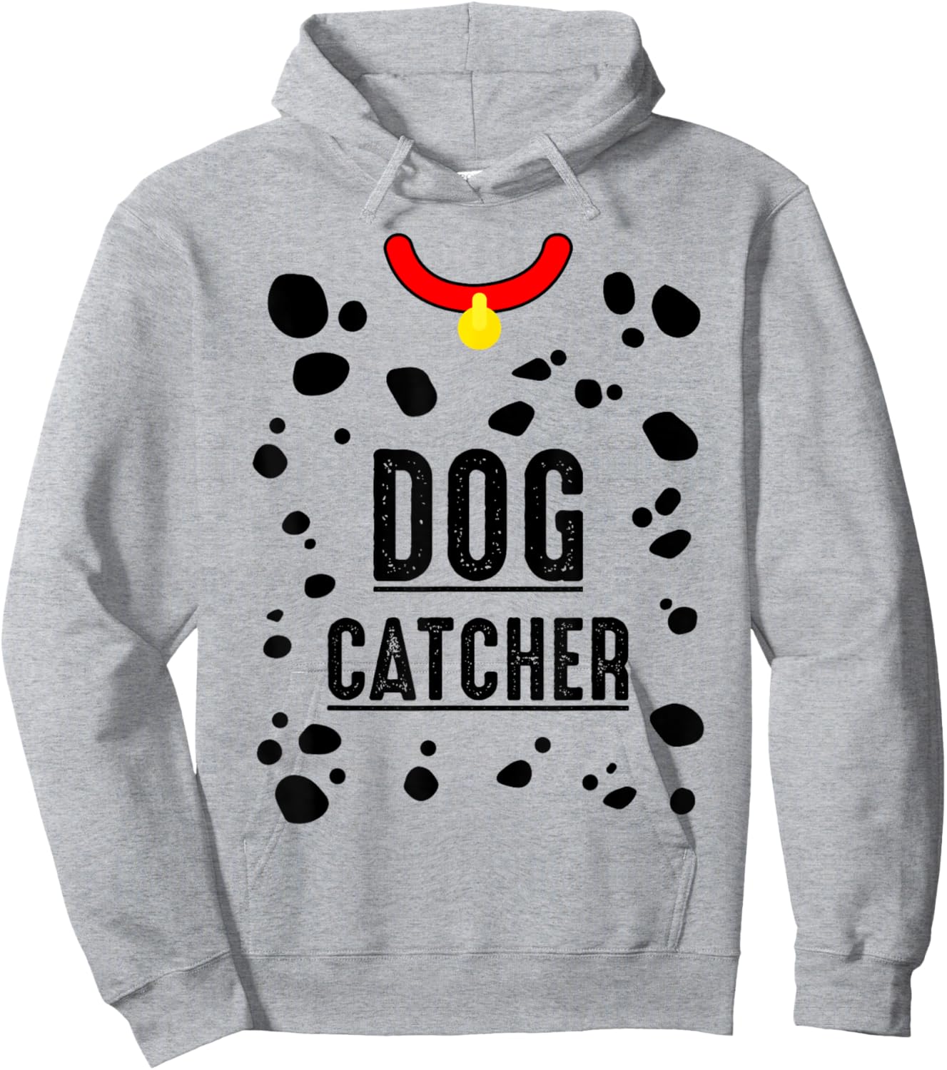 Dog Catcher Costume Dalmatian Easy Family Costume Men Hoodie - Hoodie | Ash