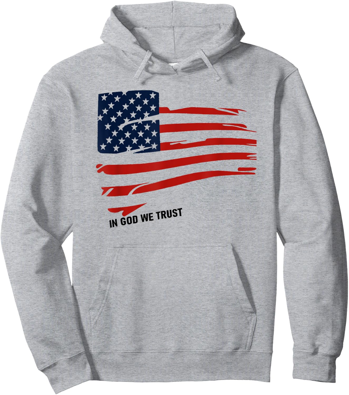 in god we trust american flag Women Men Hoodie - Hoodie | Ash