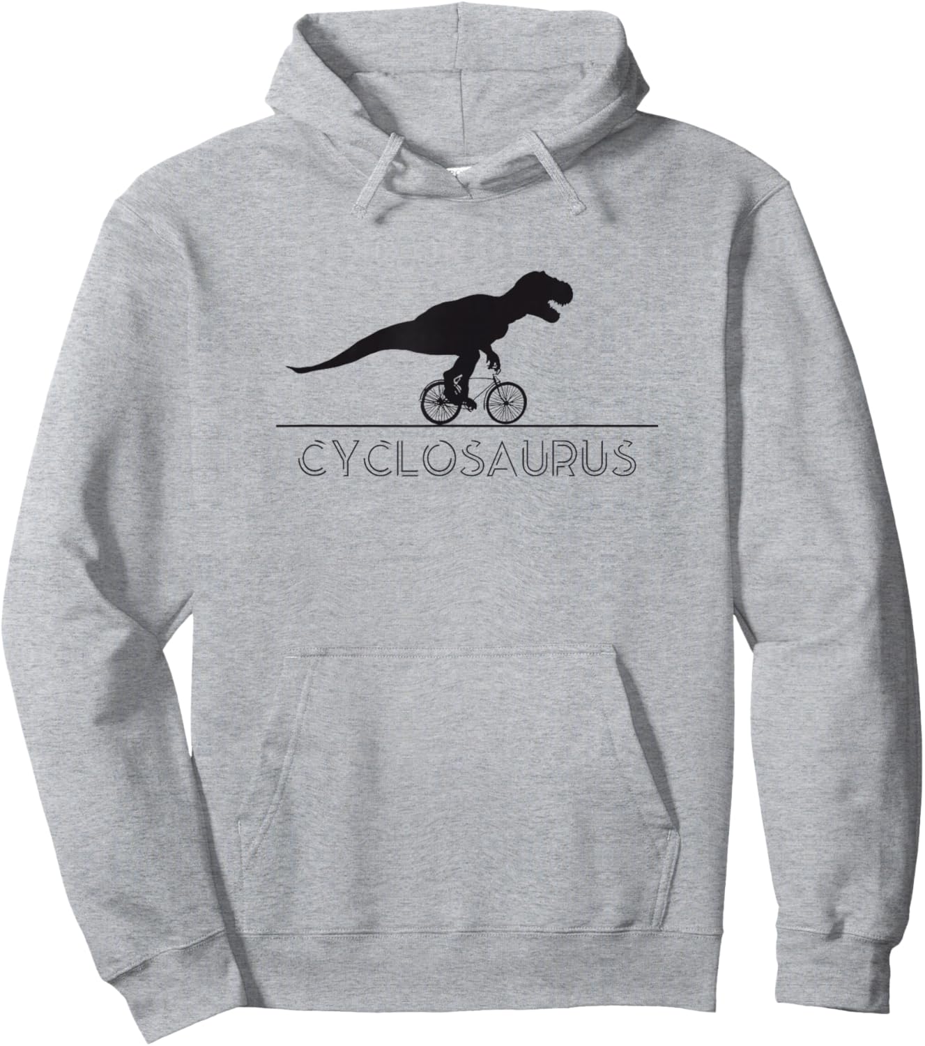 I feel the Animal in me Dinosaur Cyclist Bicycle Racing Bike Hoodie - Hoodie | Ash