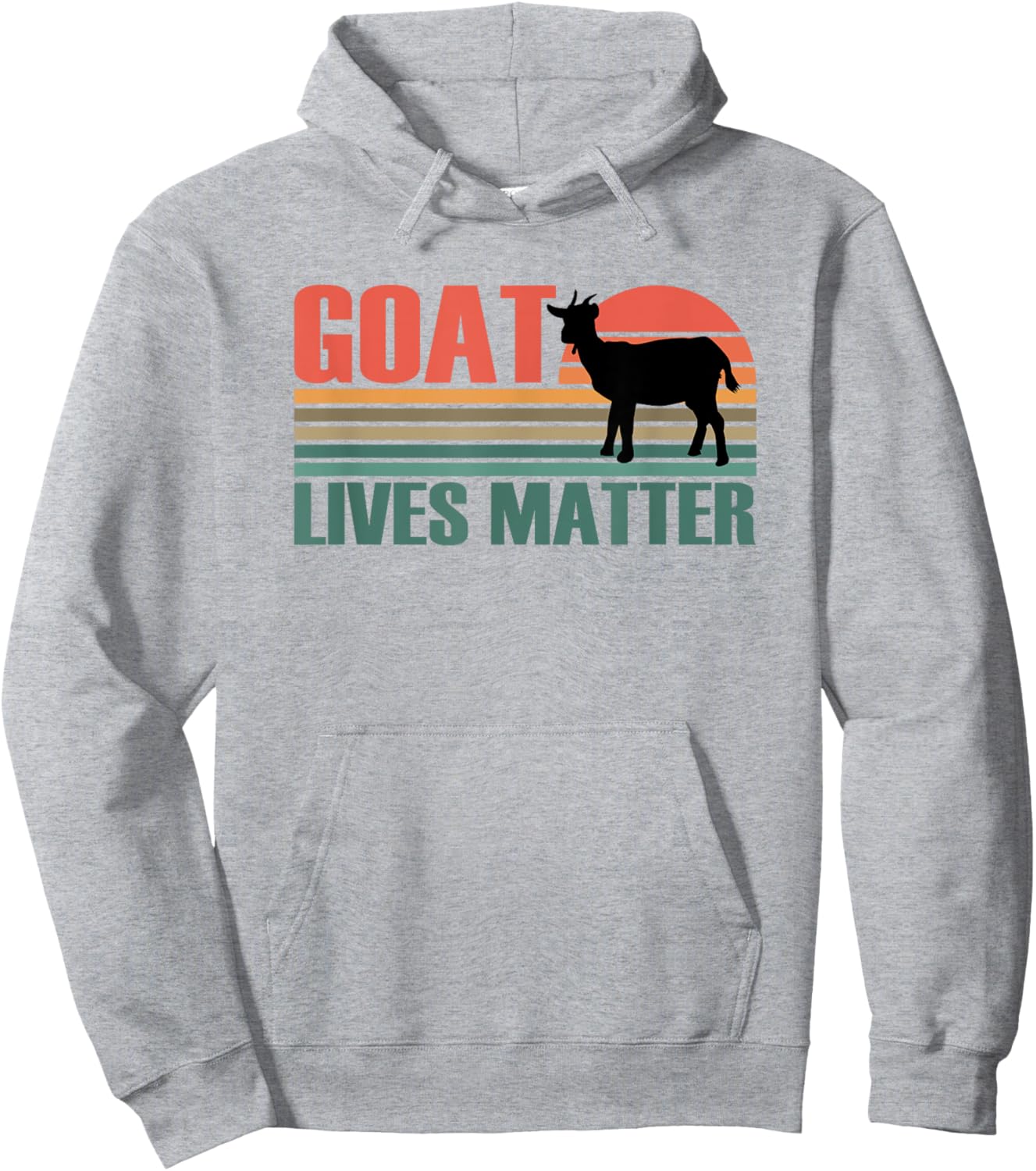 Funny Farmer Farming Farm Goats Goat Lives Matter Men Women Hoodie - Hoodie | Ash