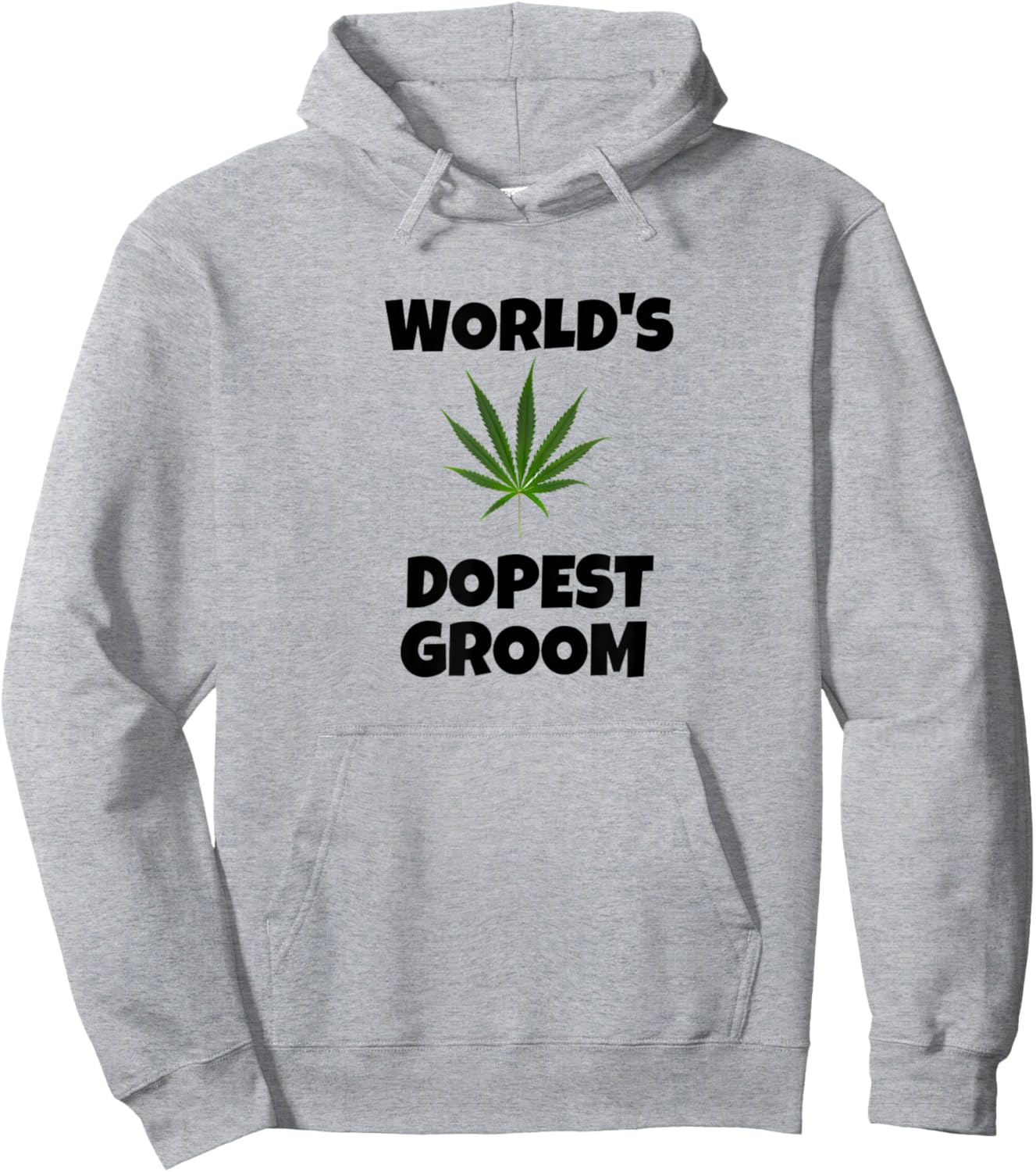 Worlds dopest groom - Funny weed Bachelor party 420 cannabis Hoodie - Hoodie | Ash