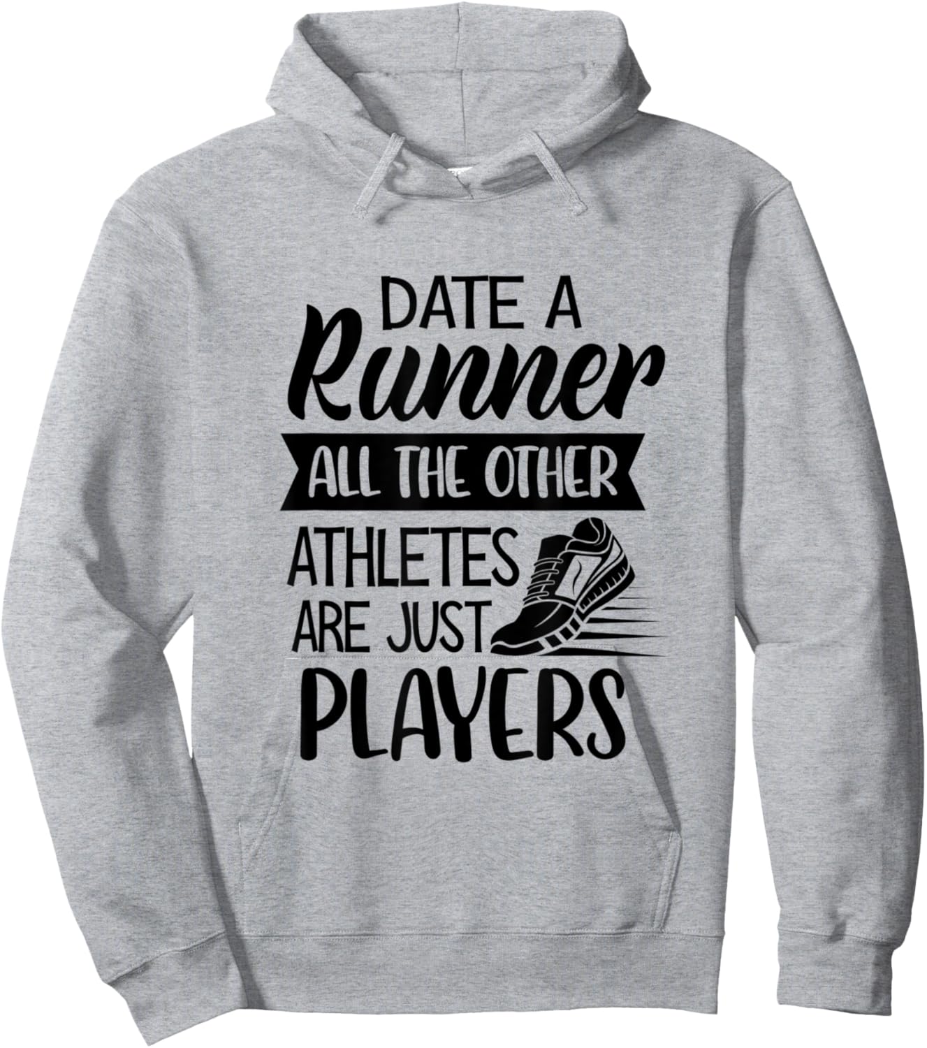 Date A Runner Other Athletes Are Just Players Cross Country Hoodie - Hoodie | Ash