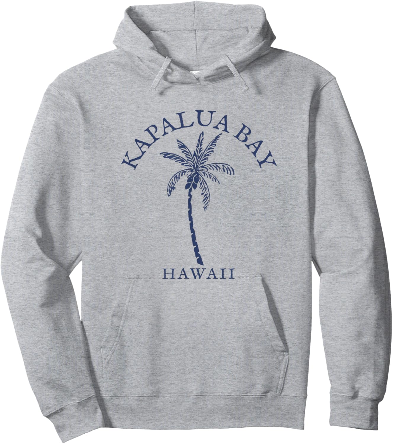 Kapalua Bay Hawaii Beach Tropical Palm Tree Hoodie - Hoodie | Ash
