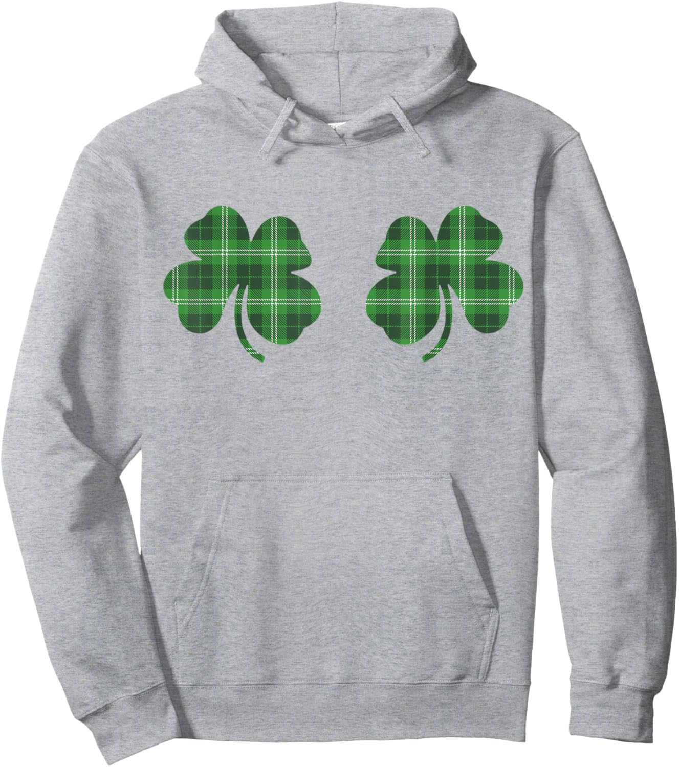 Shamrock Boobs Shirt Women Funny St Patricks Day Sexy Irish Hoodie - Hoodie | Ash