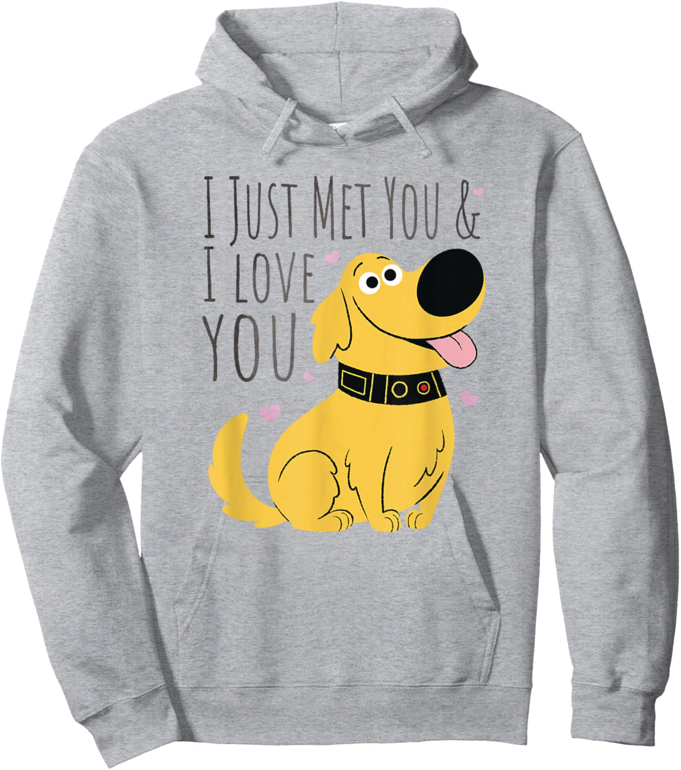 Disney Pixar UP Dug I Just Met You Quote Hoodie - Hoodie | Ash
