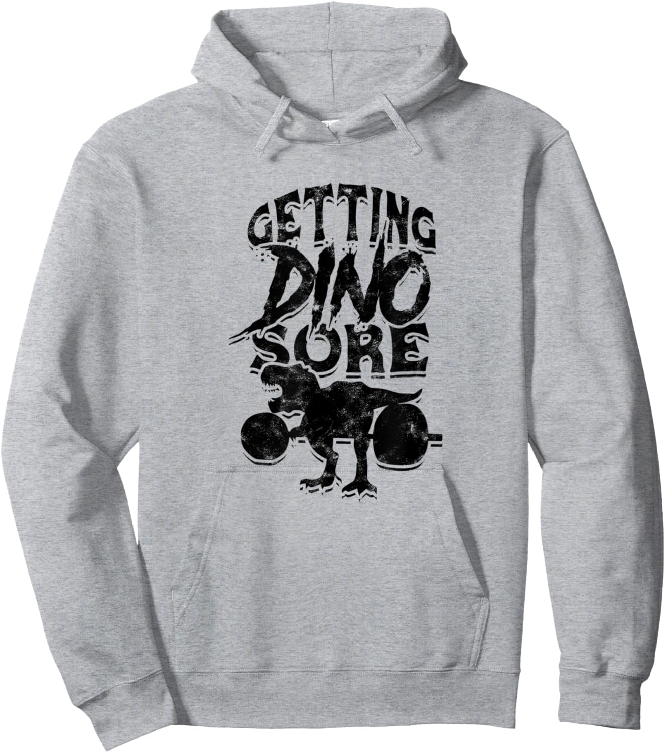 Getting dino sore - Diet Muscle and Workout Training Lift Hoodie - Hoodie | Ash