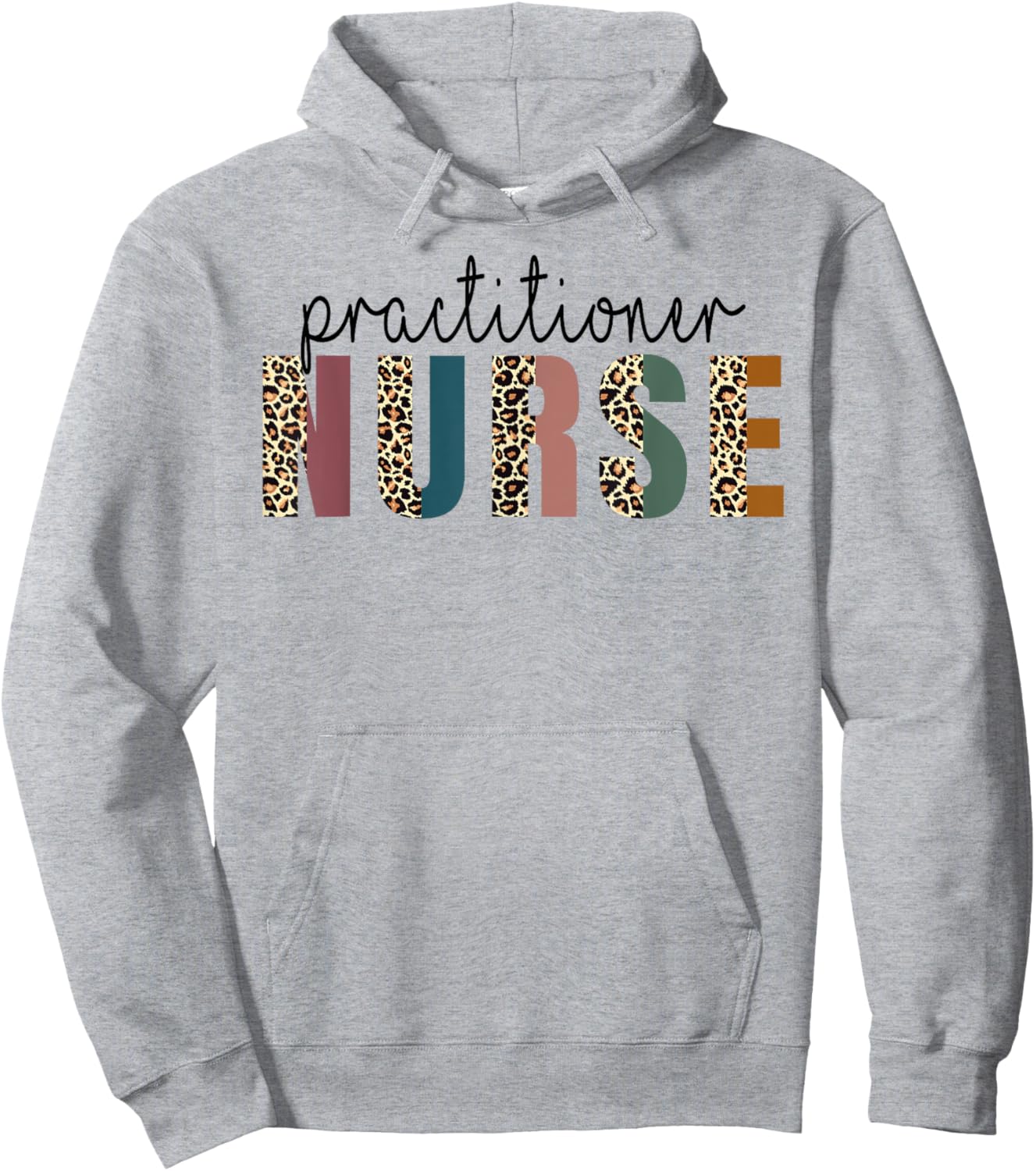 Leopard Practitioner Nurse, Nursing Student School Hoodie - Hoodie | Ash
