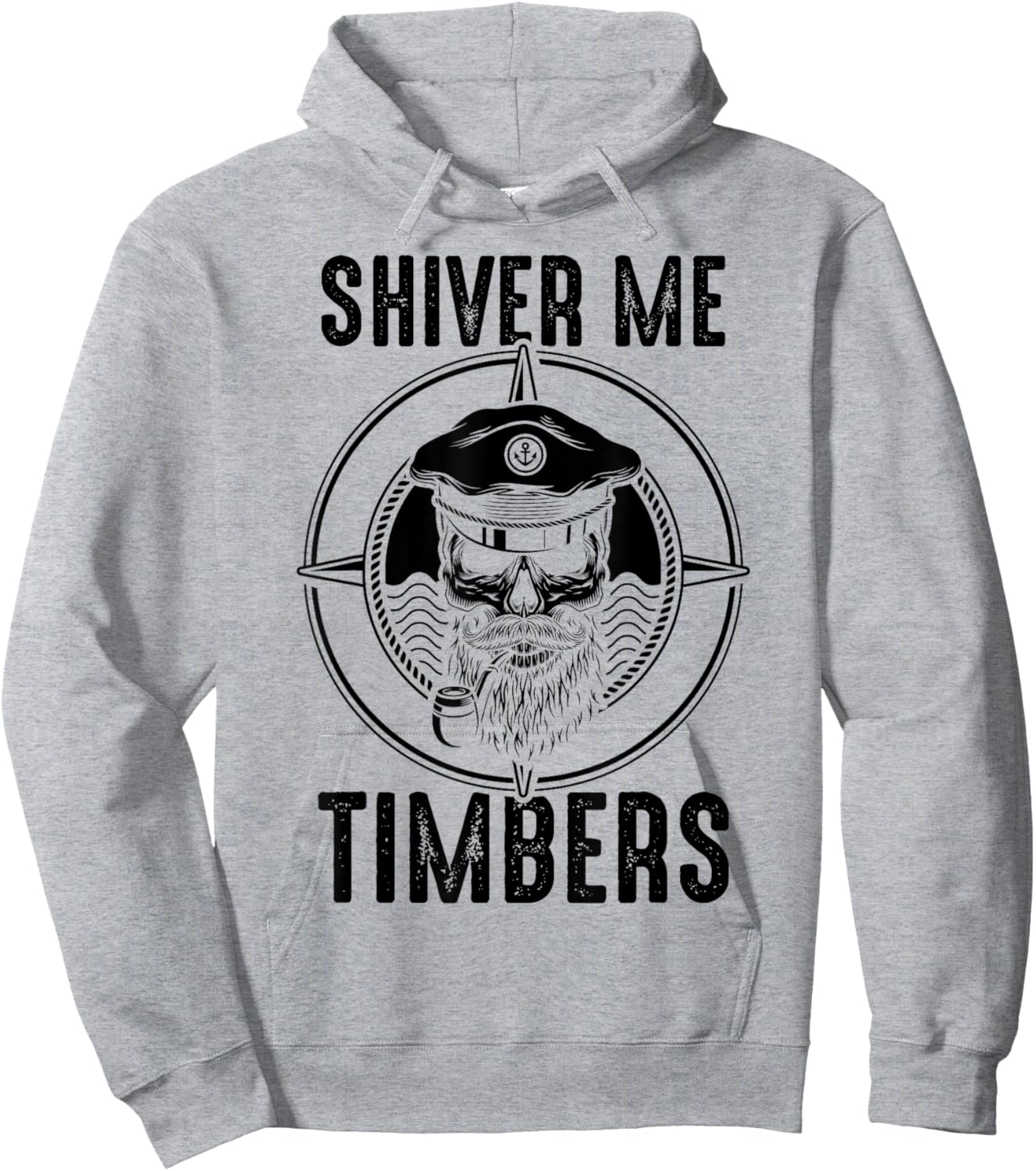 Shiver Me Timbers - Fisherman - Pirate Hoodie - Hoodie | Ash