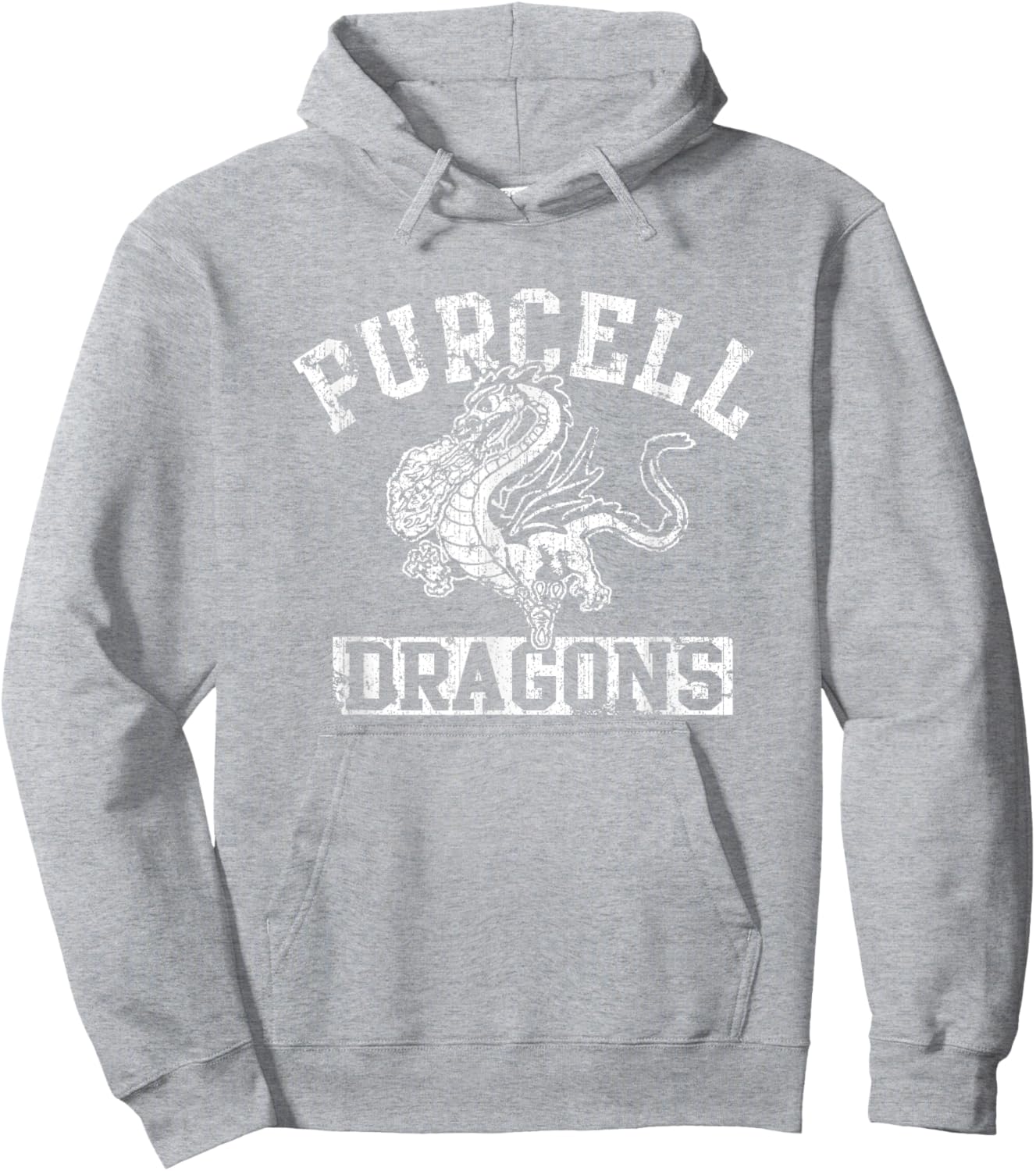Purcell Dragons Vintage Hoodie - Hoodie | Ash