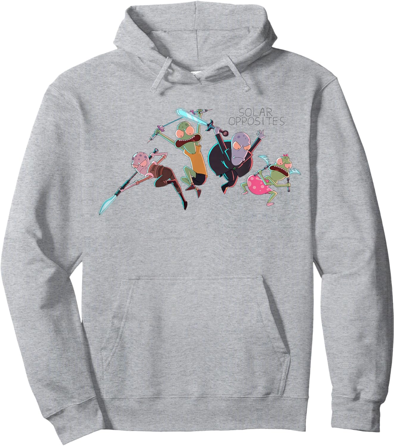 Solar Opposite Korvo Terry Jesse Yumyulack Attack Mode Hoodie - Hoodie | Ash