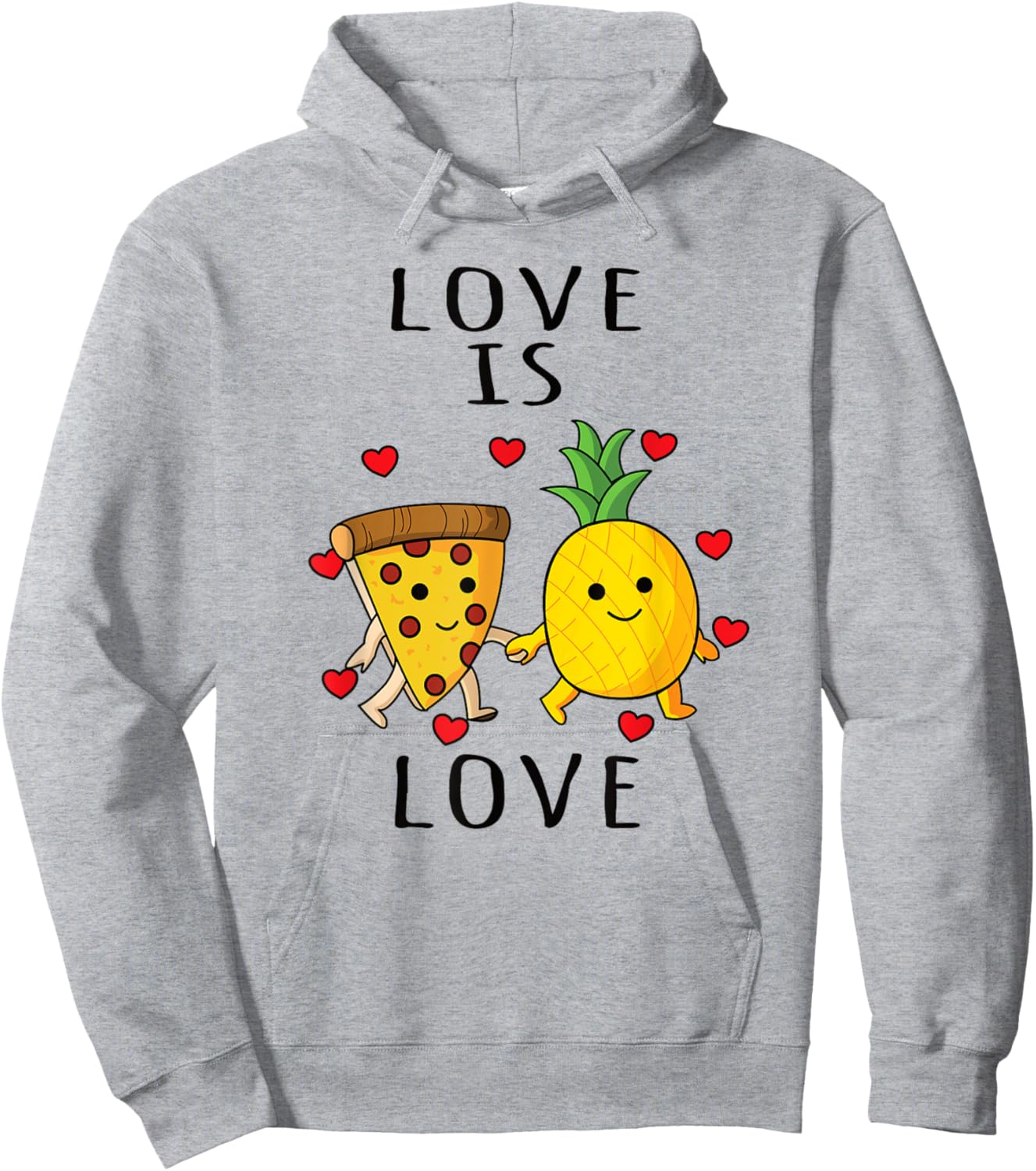 Pizza Hawaii Pineapple Pizza Food Hoodie - Hoodie | Ash