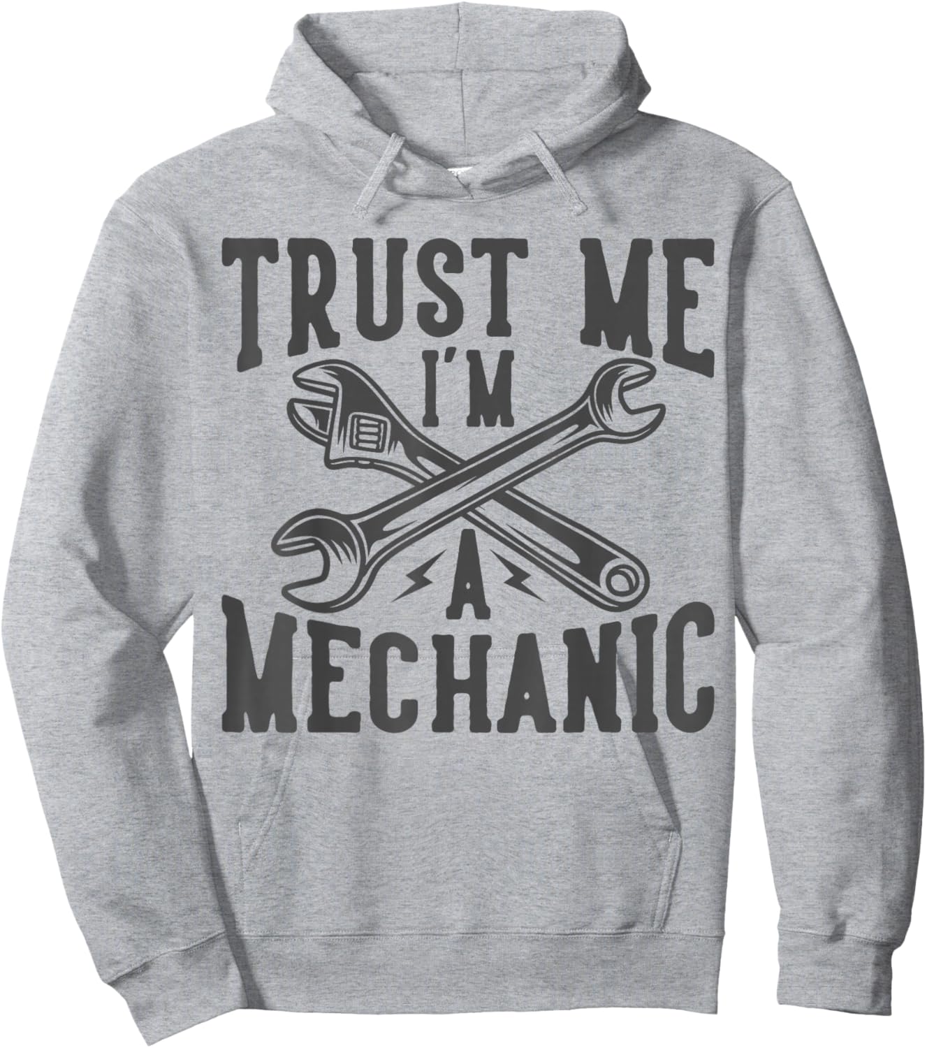 Car Mechanic Auto Men Gifts Repairman by DIMMERCH Trust Me I'm A Mechanic Hoodie - Hoodie | Ash