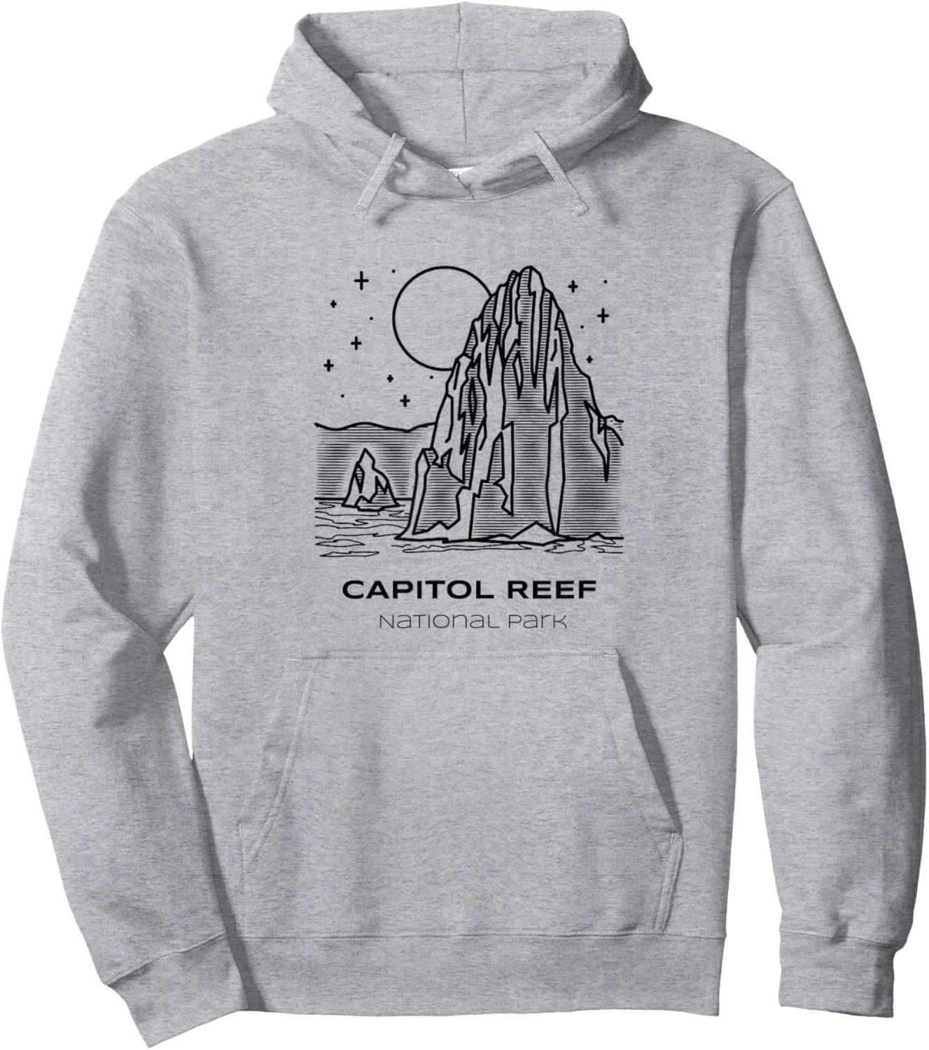 Vintage Capitol Reef National Park Hike Hoodie - Hoodie | Ash
