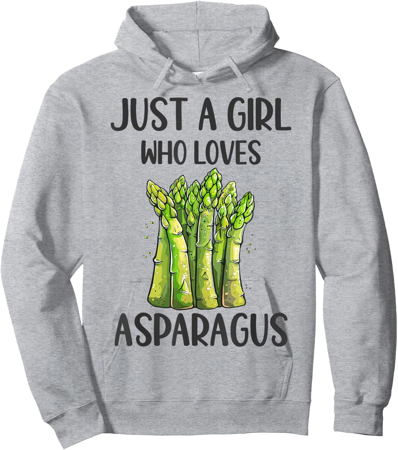 Funny Asparagus Lovers Gift Just A Girl Who Loves Asparagus Hoodie - Hoodie | Ash