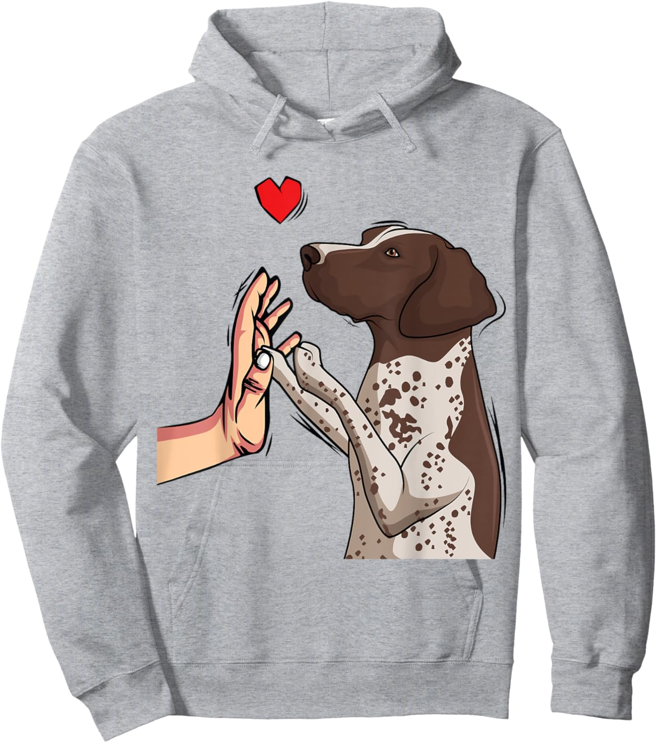 German Shorthaired Pointer Love GSP Dog Mom Girls Women Hoodie - Hoodie | Ash