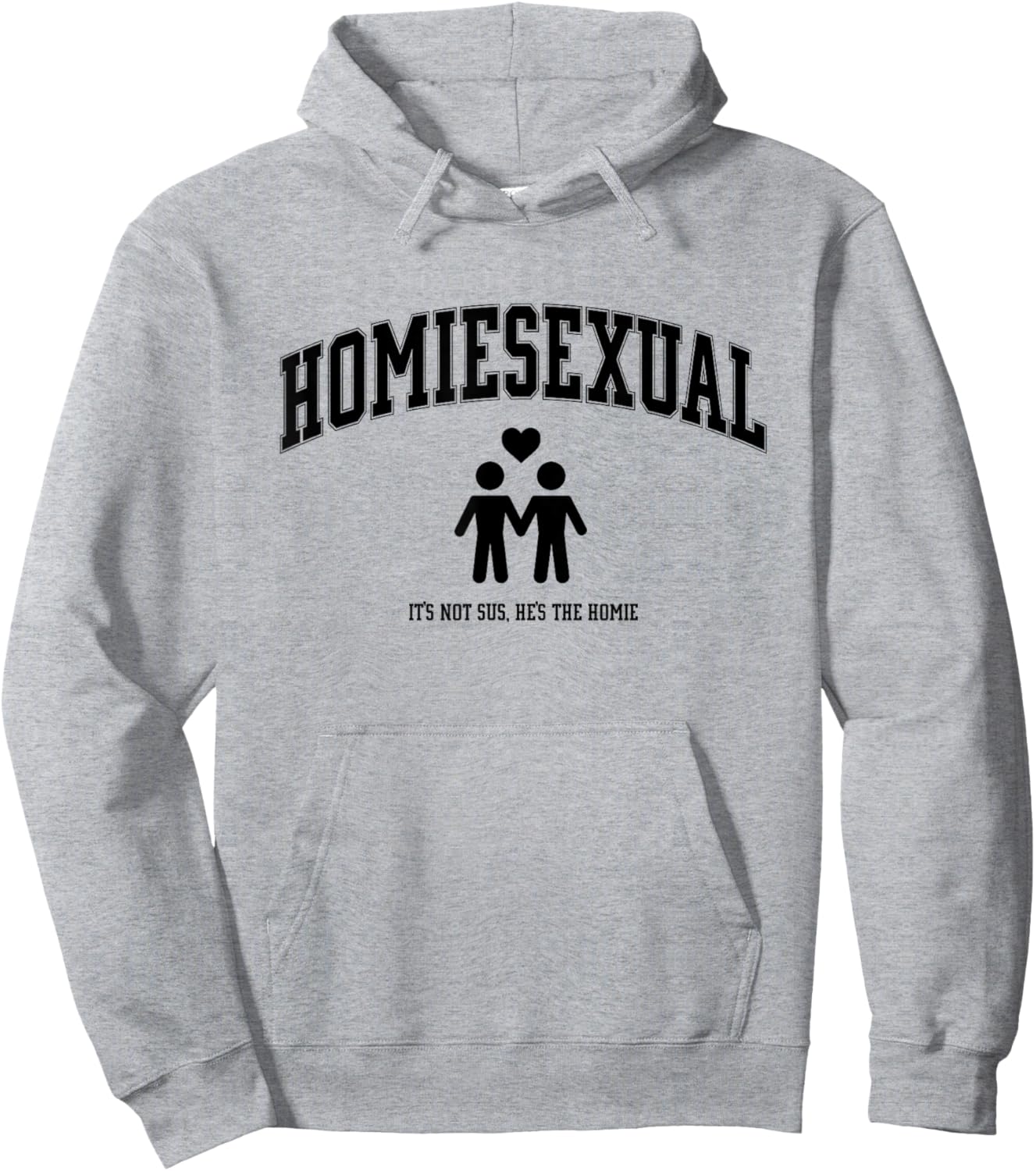 Homiesexual Club Men's Grey Modern Love Hoodie - Hoodie | Ash
