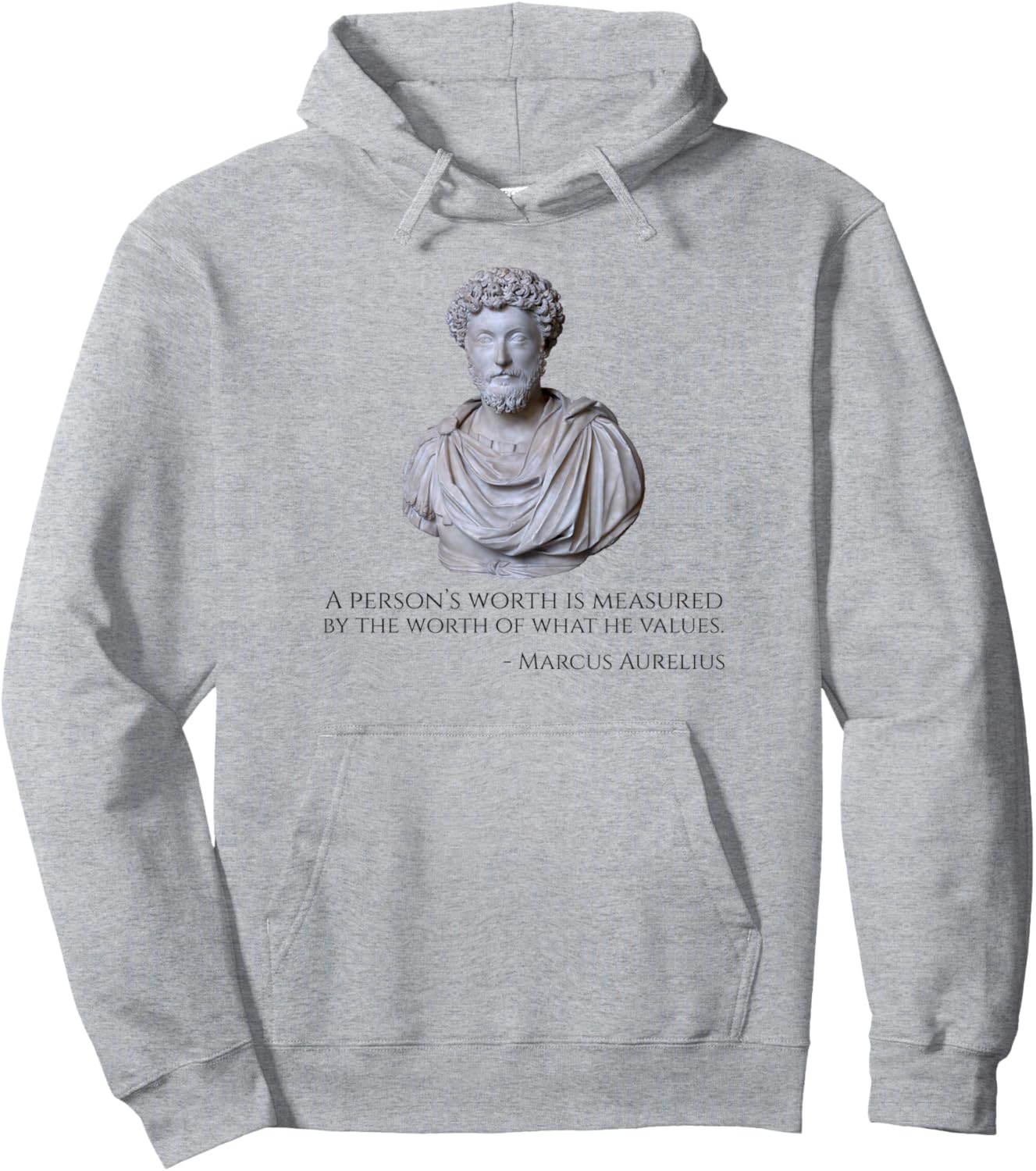 A person’s worth is measured by the worth of what he values Hoodie - Hoodie | Ash