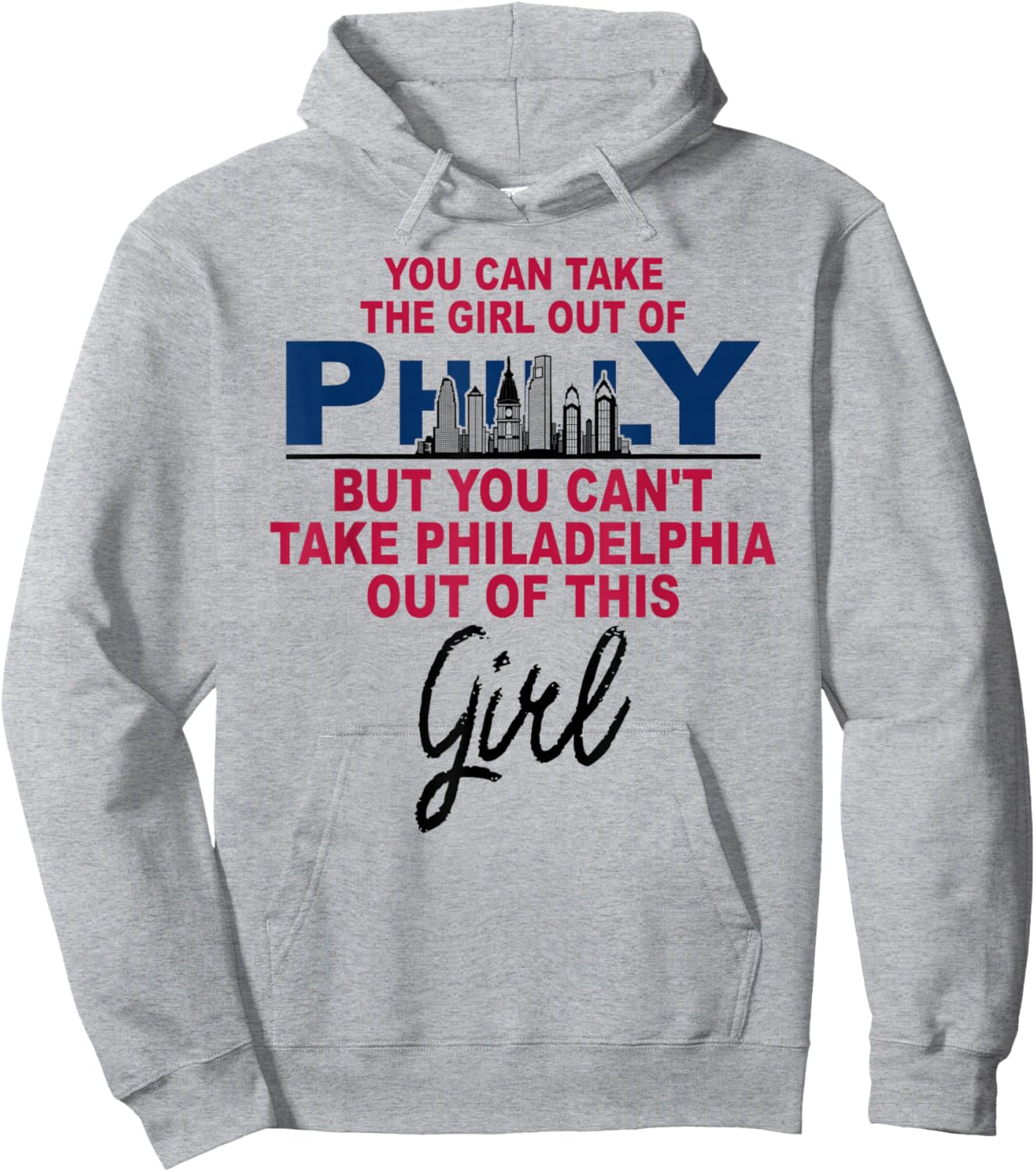 Proud Philly Philadelphia Girl - Moved from Philadelphia Hoodie - Hoodie | Ash