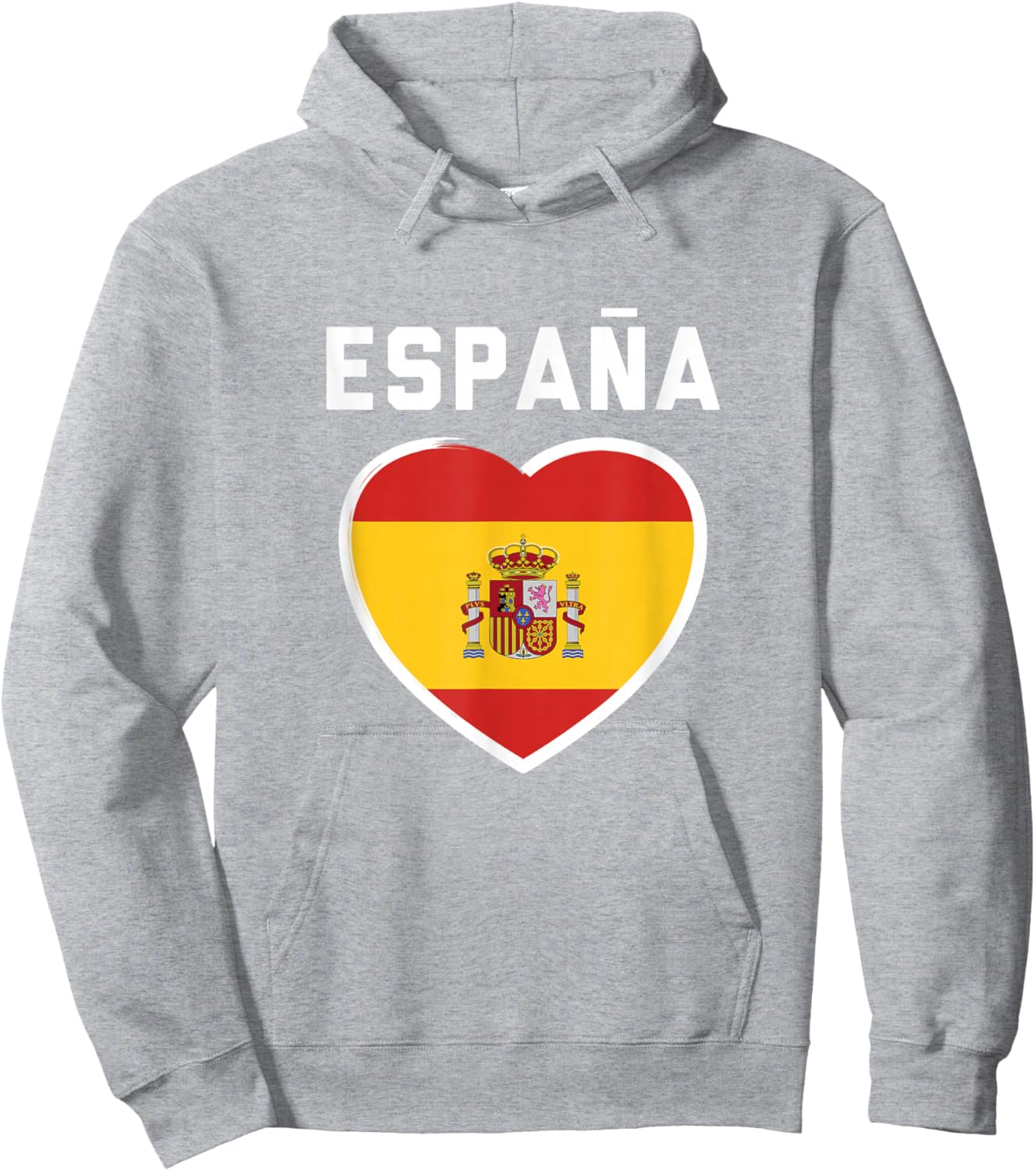 Spain & Espana - Soccer & Football Flag Jersey Hoodie - Hoodie | Ash
