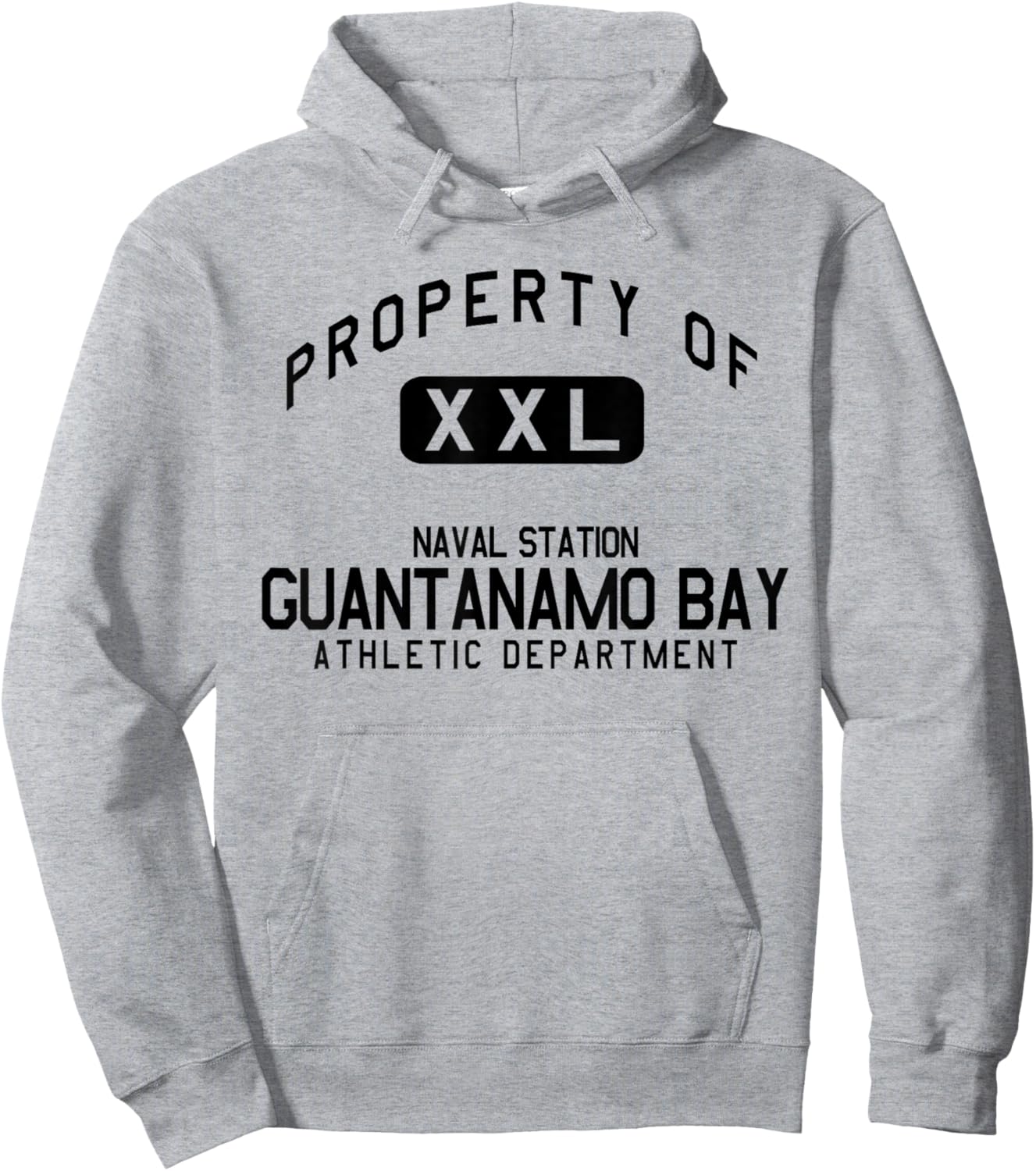 Property of Naval Station Guantanamo Bay Athletic Department Hoodie - Hoodie | Ash