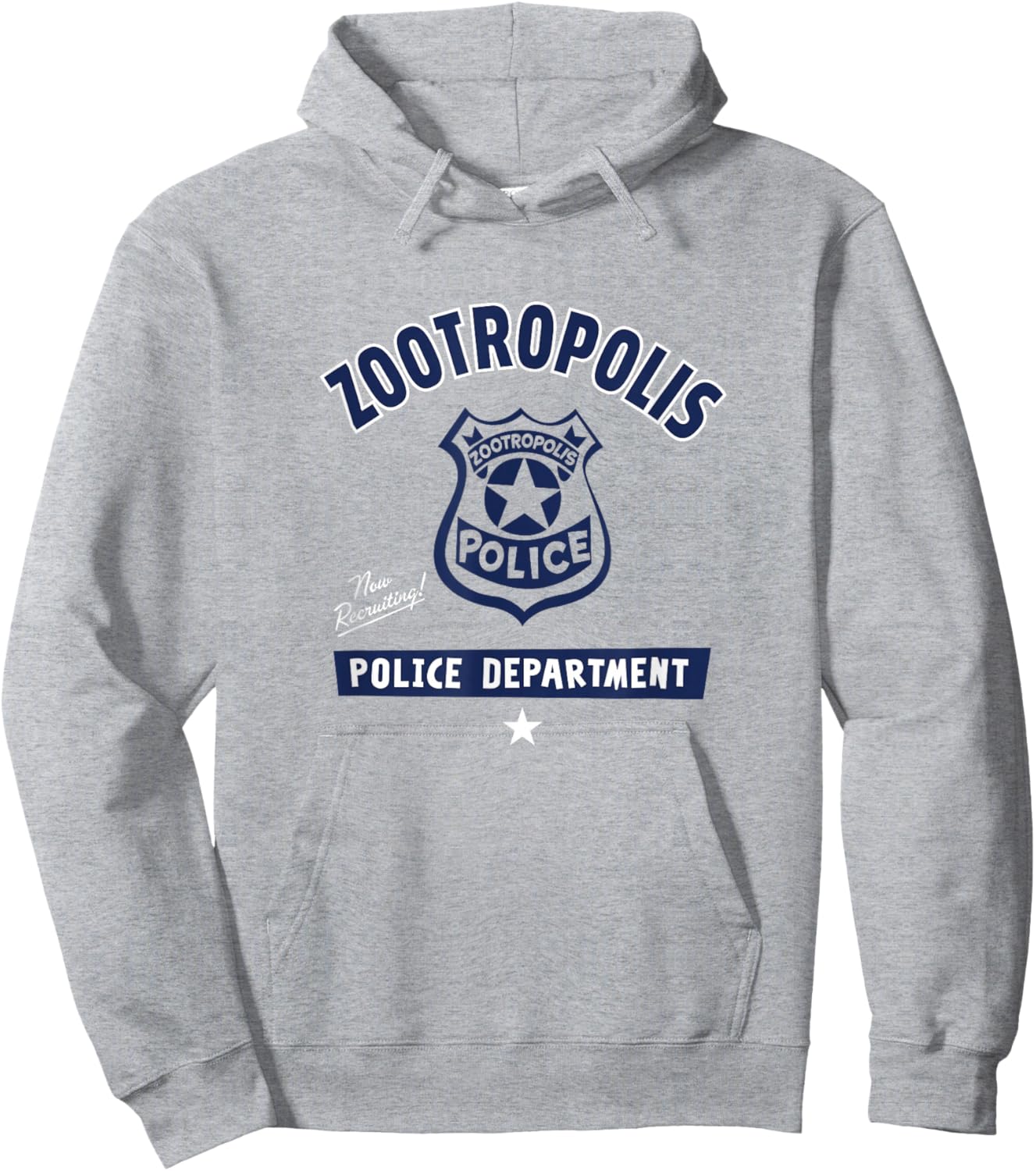 Disney Zootopia Police Department Badge Small Hoodie - Hoodie | Ash