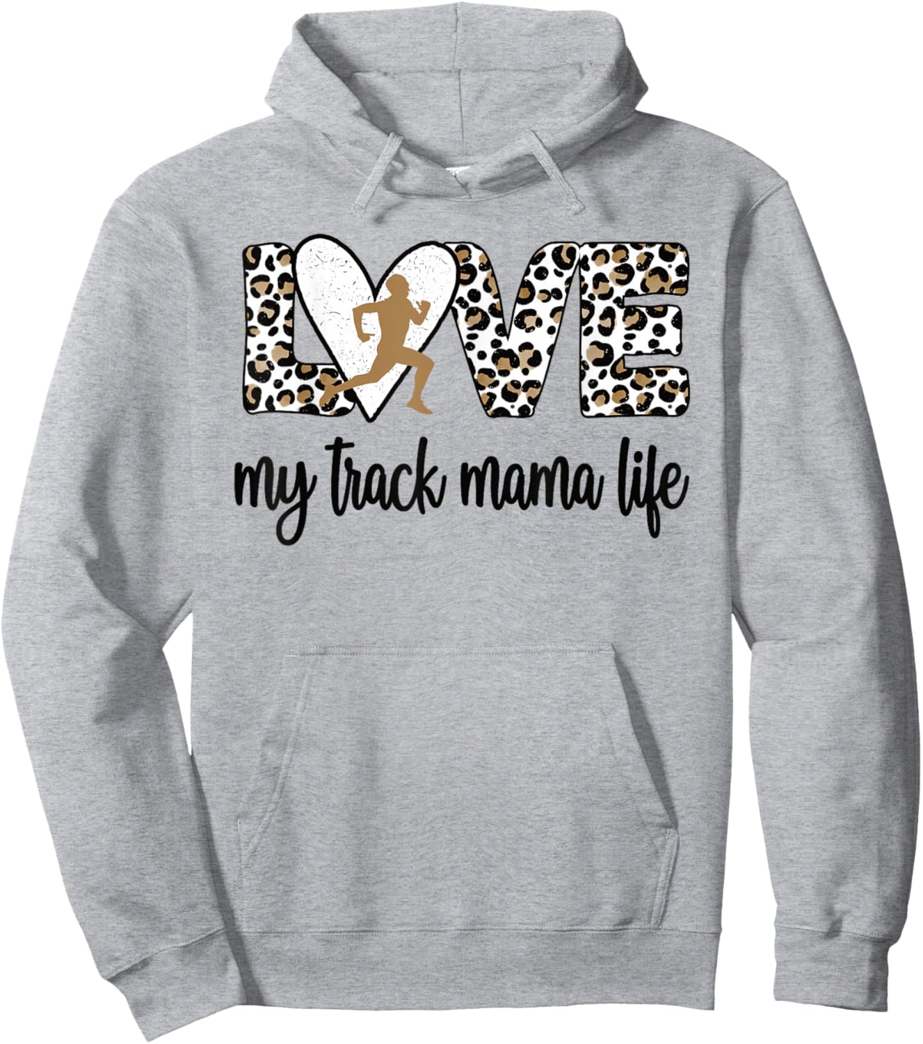 My Track Mama Life Track And Field Mom Hoodie - Hoodie | Ash