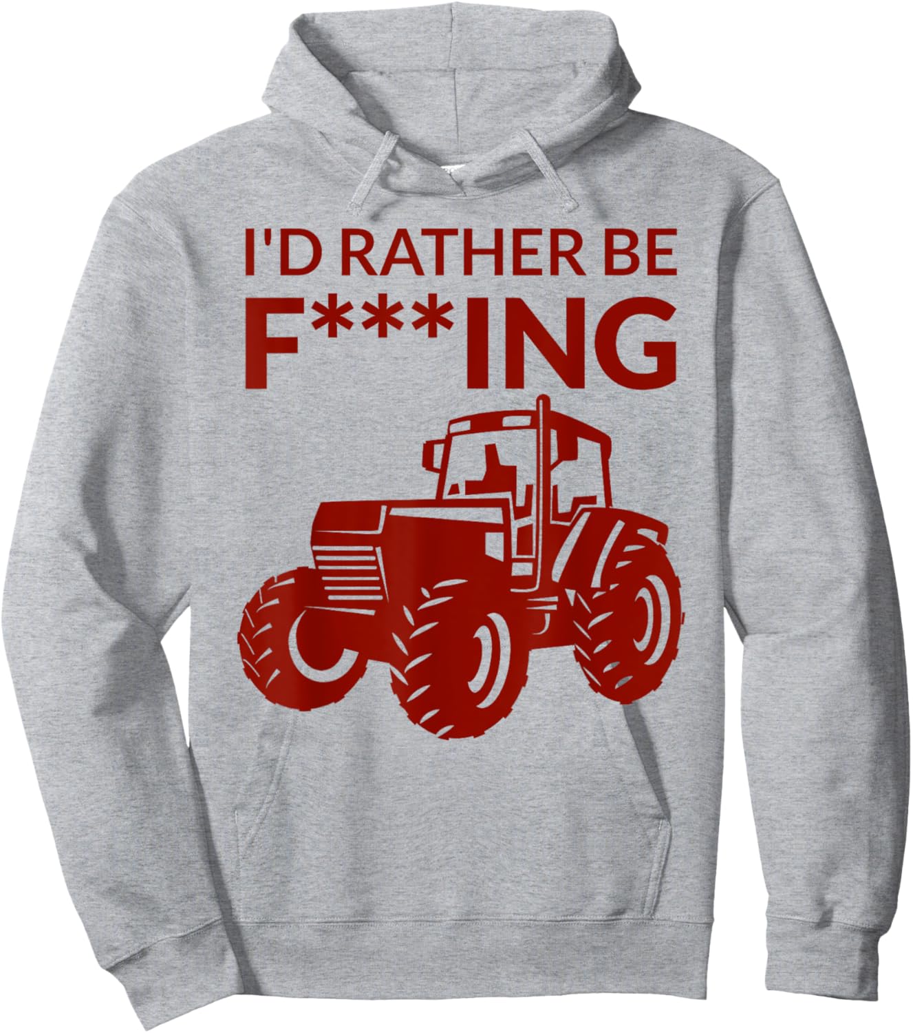 I'd rather be F___ing - farming and farmer cheeky pun fun Hoodie - Hoodie | Ash