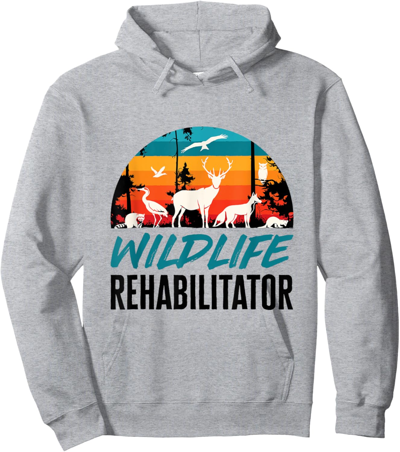Wildlife Rehabilitator Animal Rehab Rehabilitation Rescue Hoodie - Hoodie | Ash