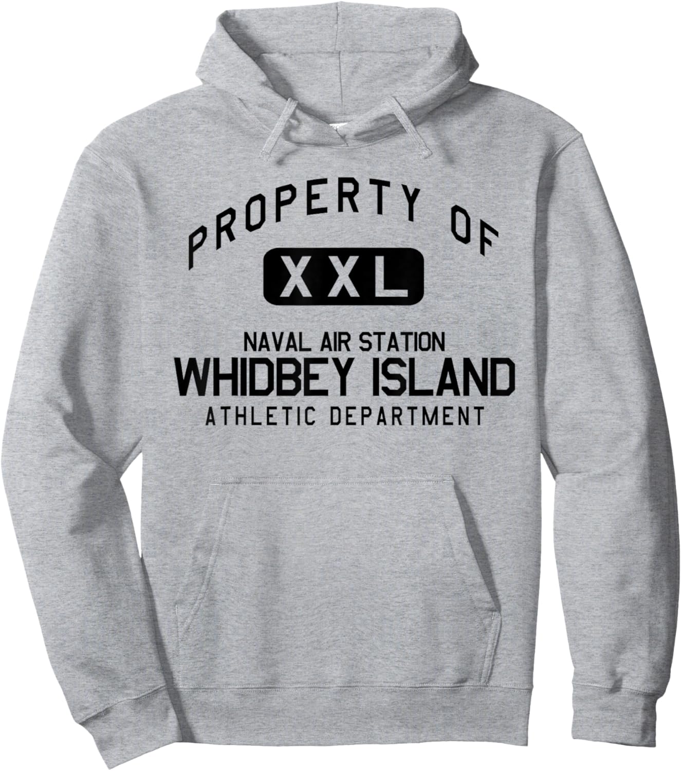 Property of NAS Whidbey Island Athletic Department Hoodie - Hoodie | Ash