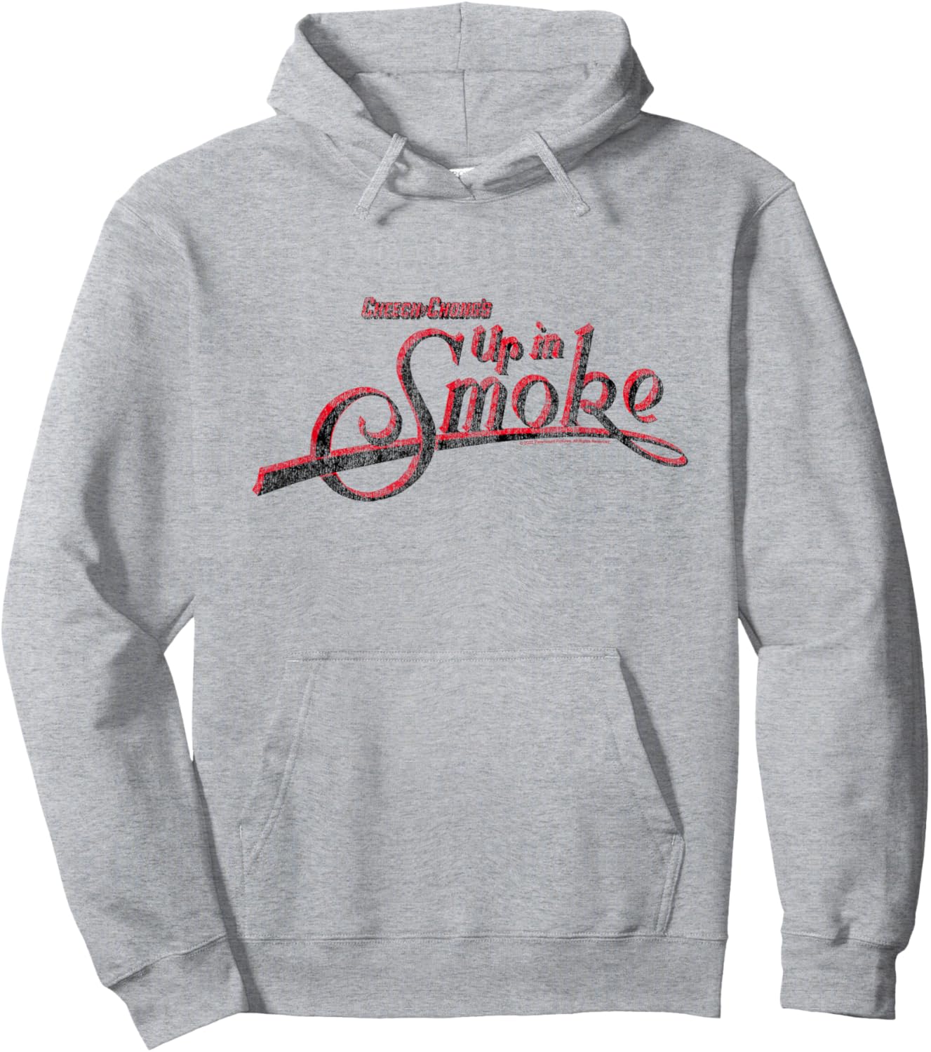 Cheech and Chong's Up in Smoke Distressed Logo Hoodie - Hoodie | Ash