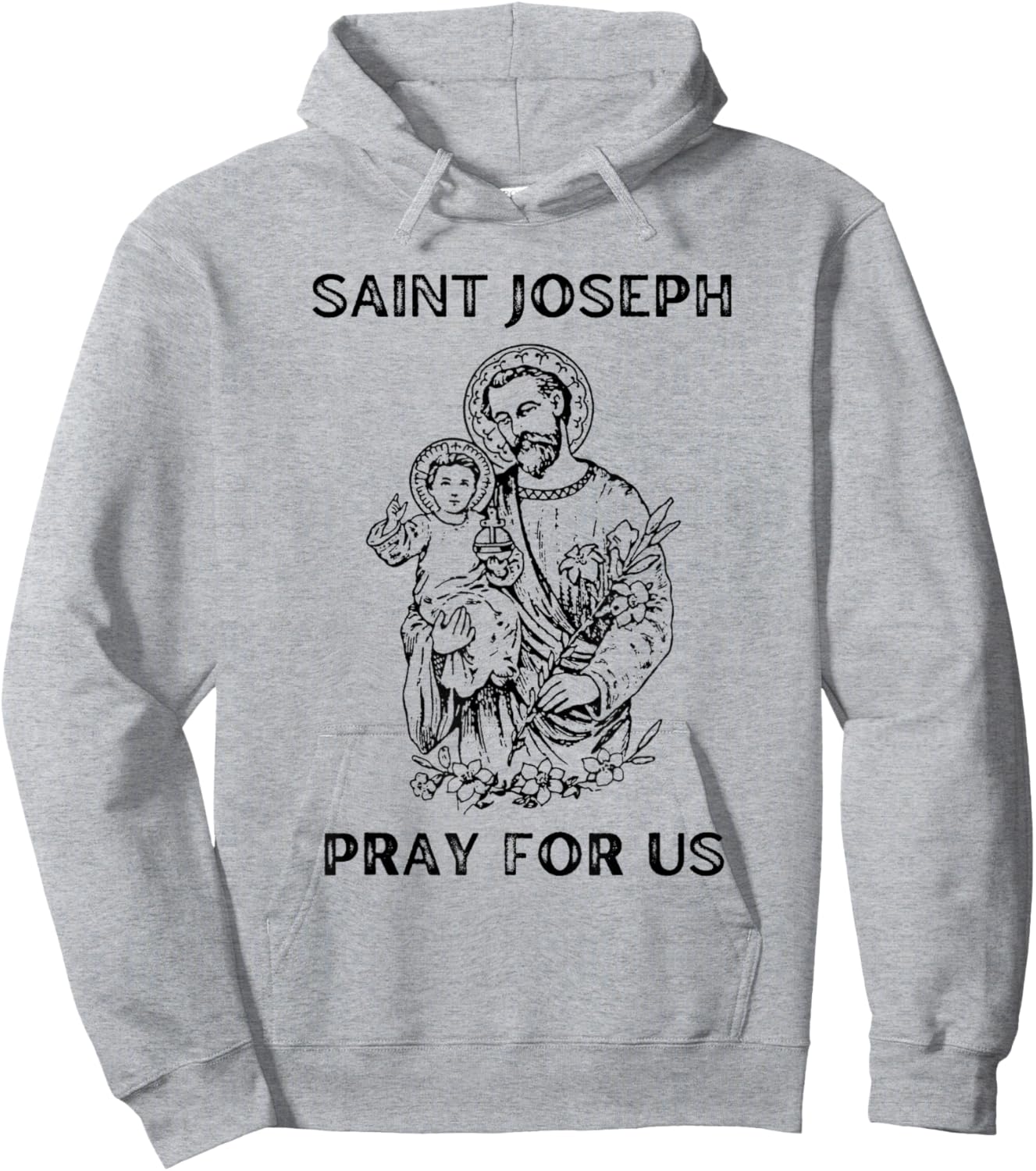 Saint Joseph Shirt, All Saints Day, St Joseph, Catholic Hoodie - Hoodie | Ash