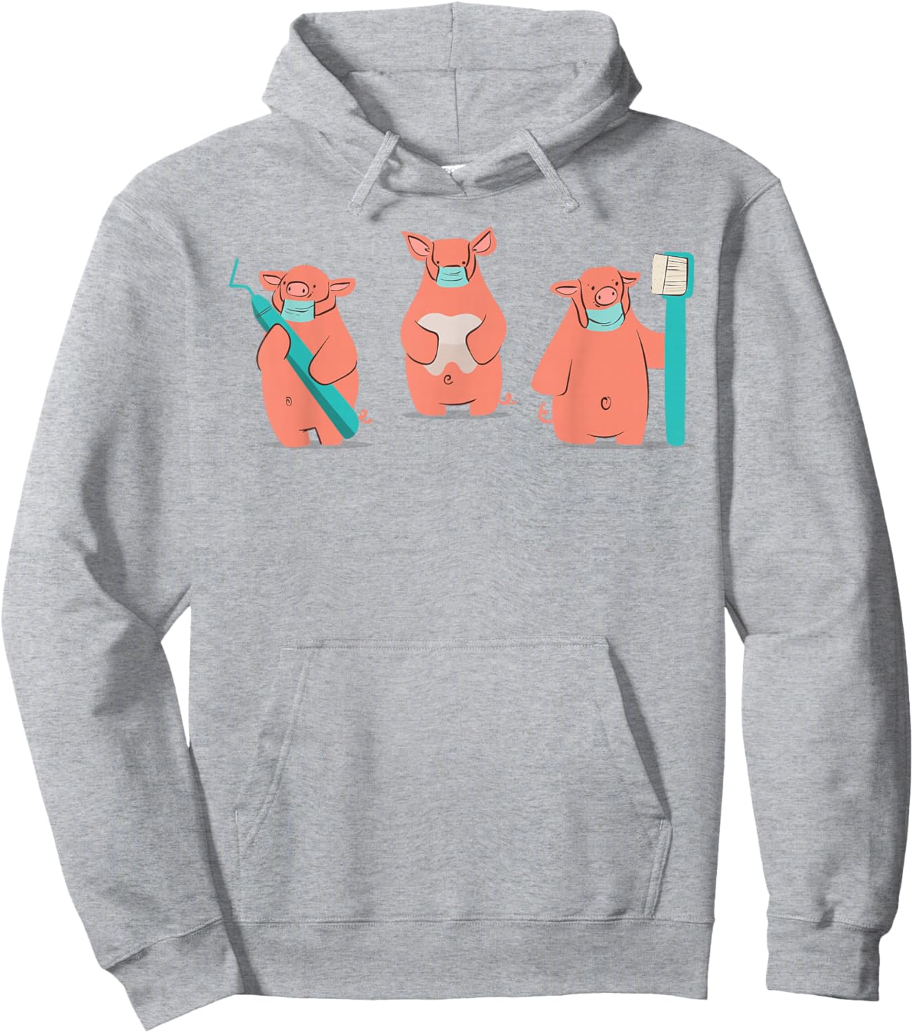 Dentist Pig Hoodie - Hoodie | Ash