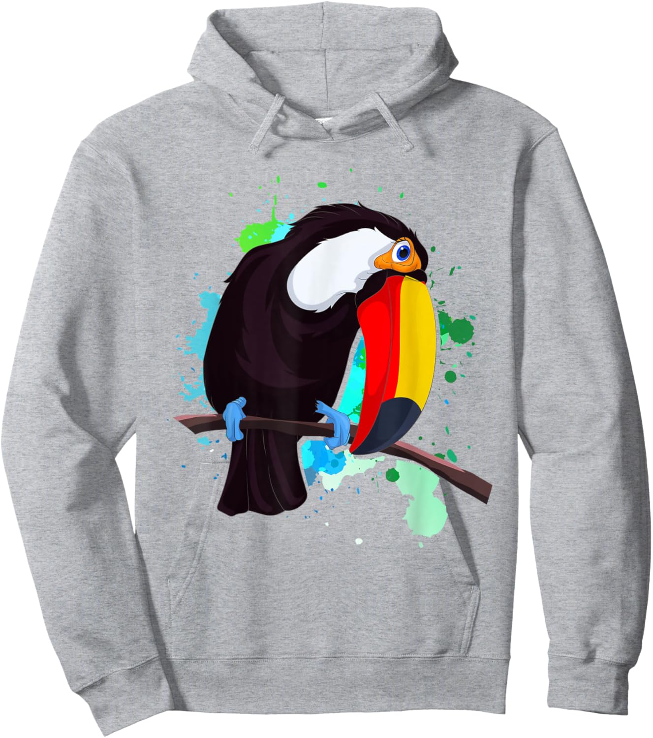 Toucan Lover Bird Lover Animal Lover Colorful Toucan Hoodie - Hoodie | Ash