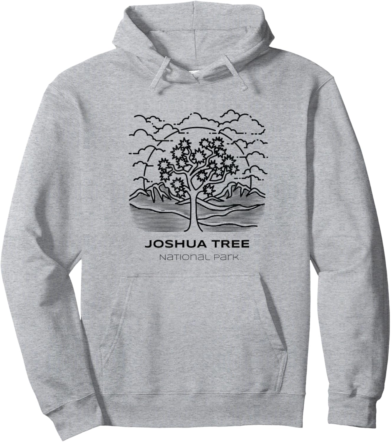 Vintage Joshua Tree National Park Hike Hoodie - Hoodie | Ash