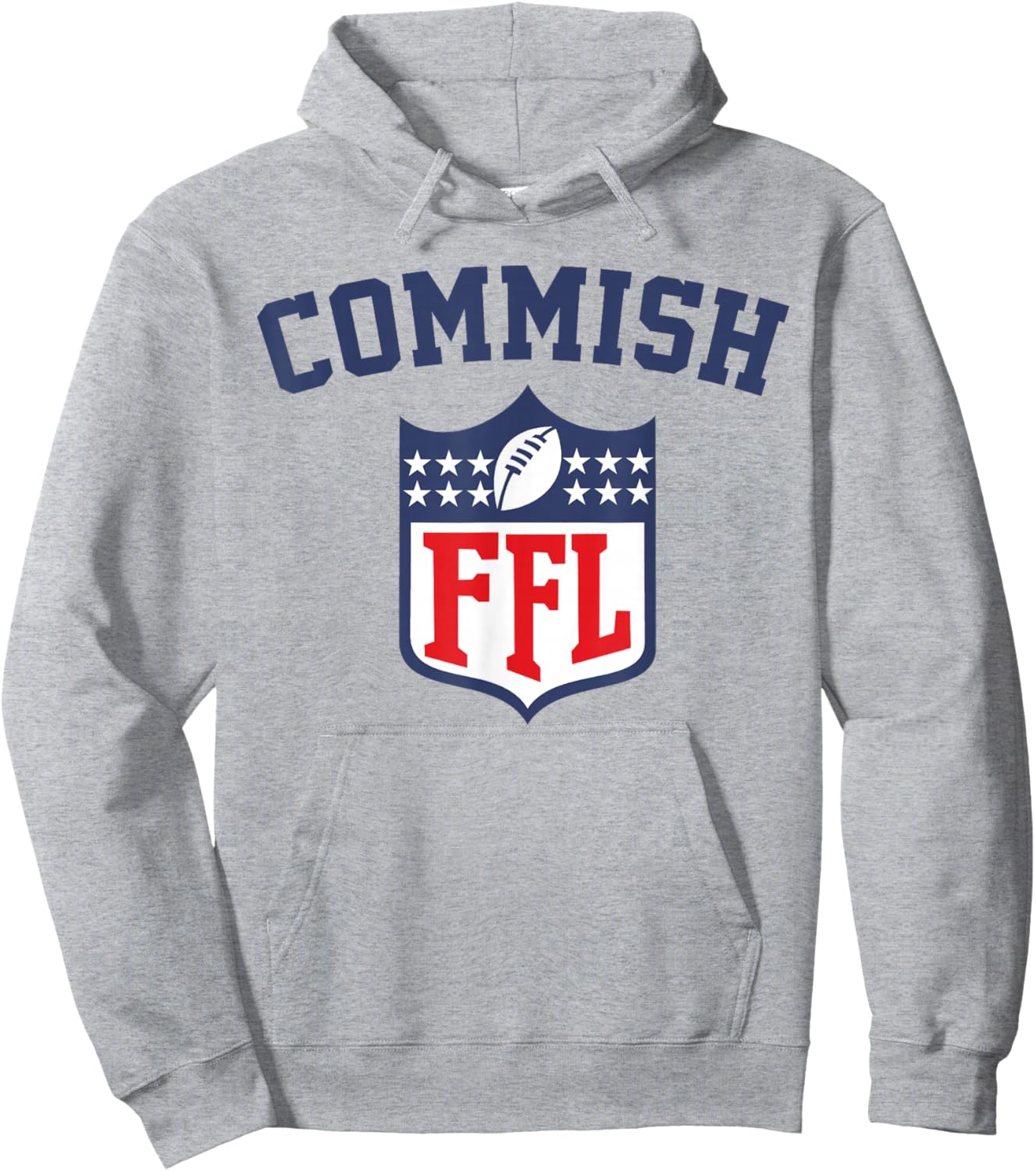 Commish Fantasy Football Commissioner Hoodie - Hoodie | Ash
