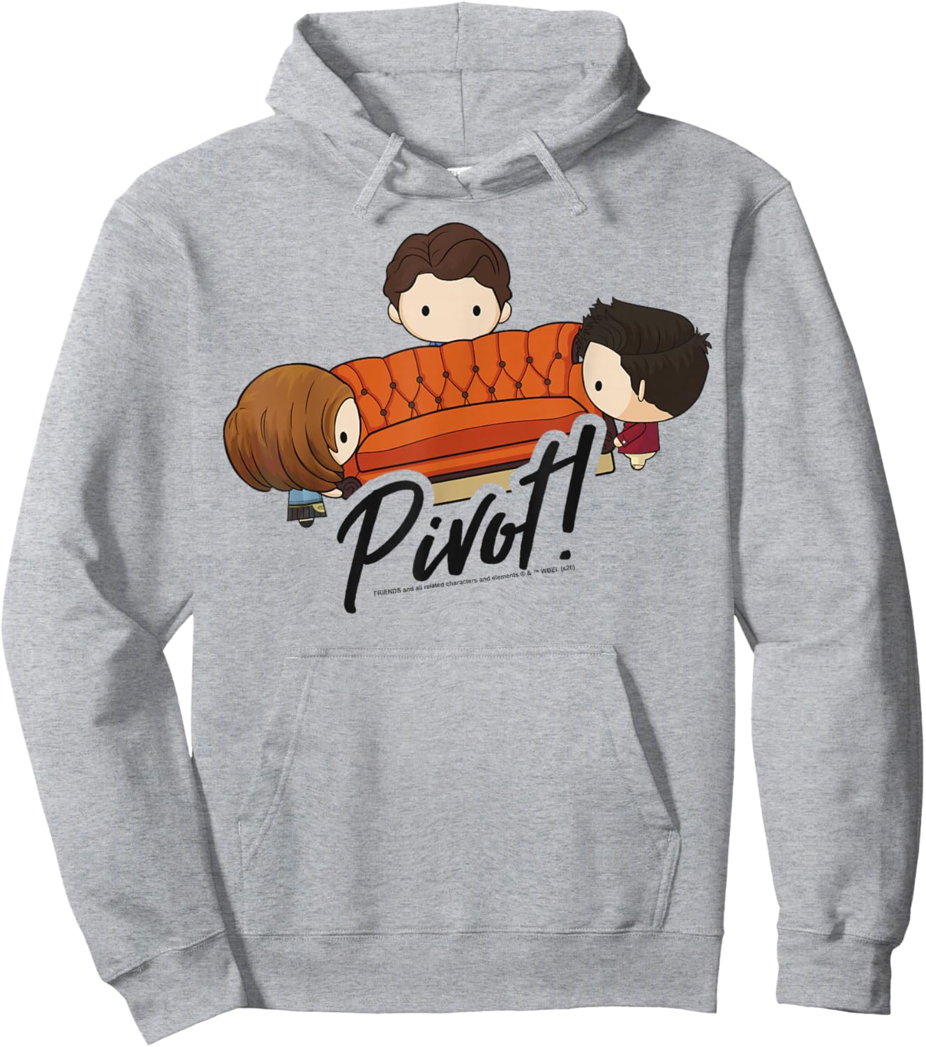 Friends Chibi Pivot Hoodie - Hoodie | Ash