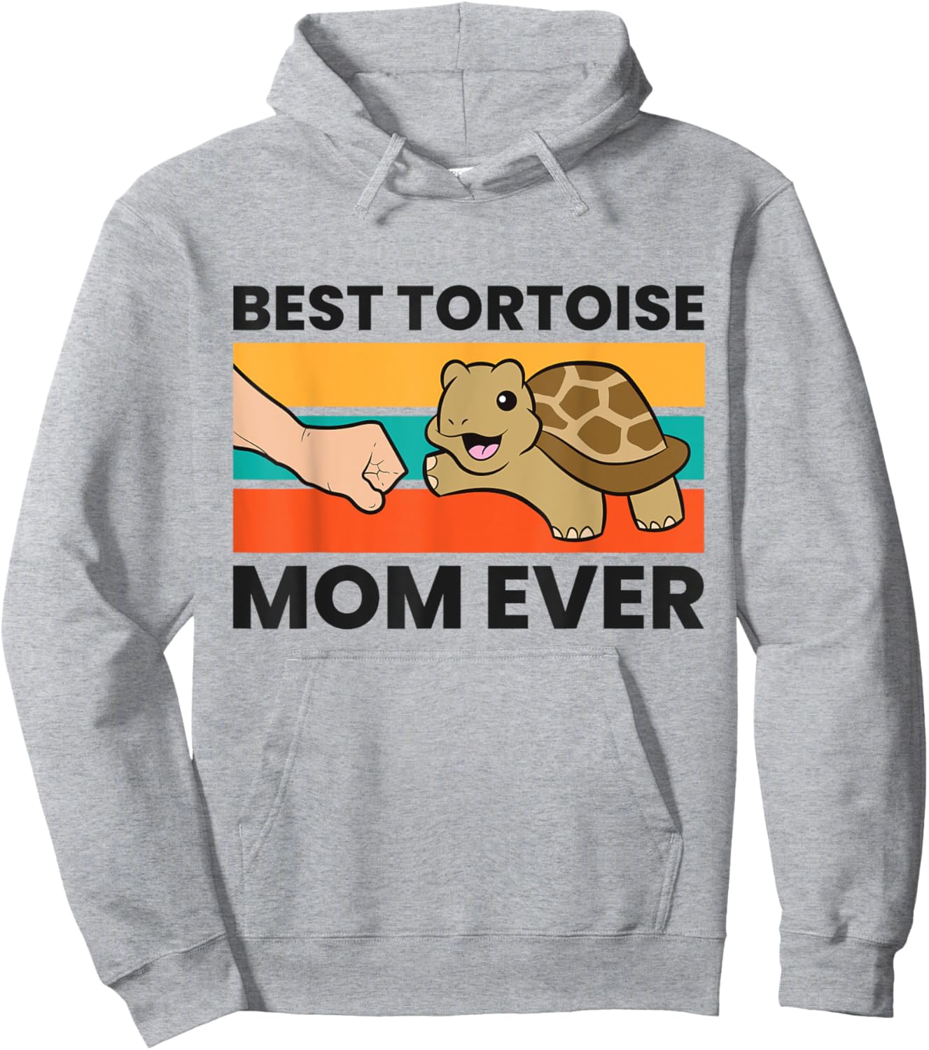 Tortoise Mama Best Tortoise Mom Ever Hoodie - Hoodie | Ash