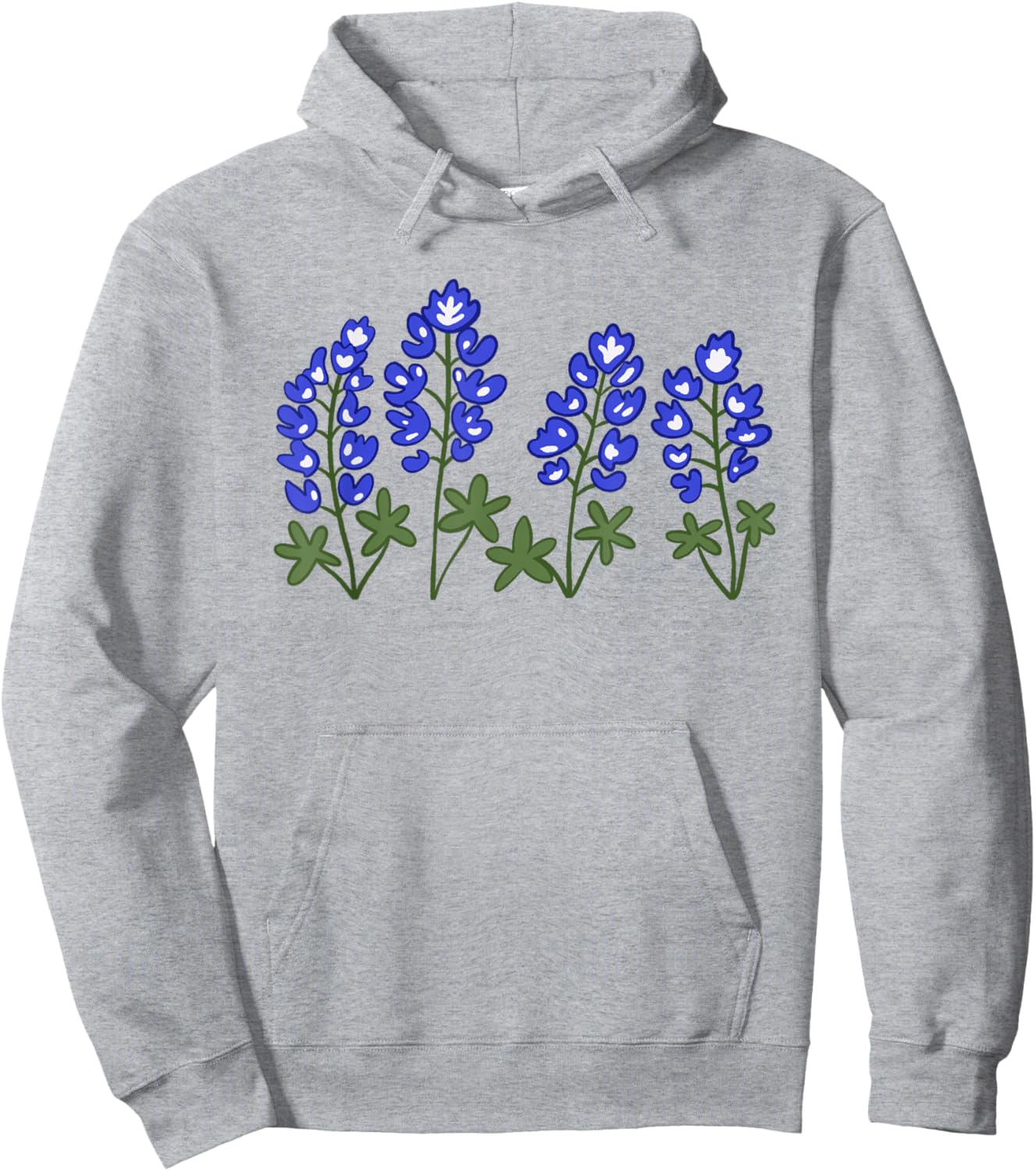 Texas Bluebonnets Hoodie - Hoodie | Ash