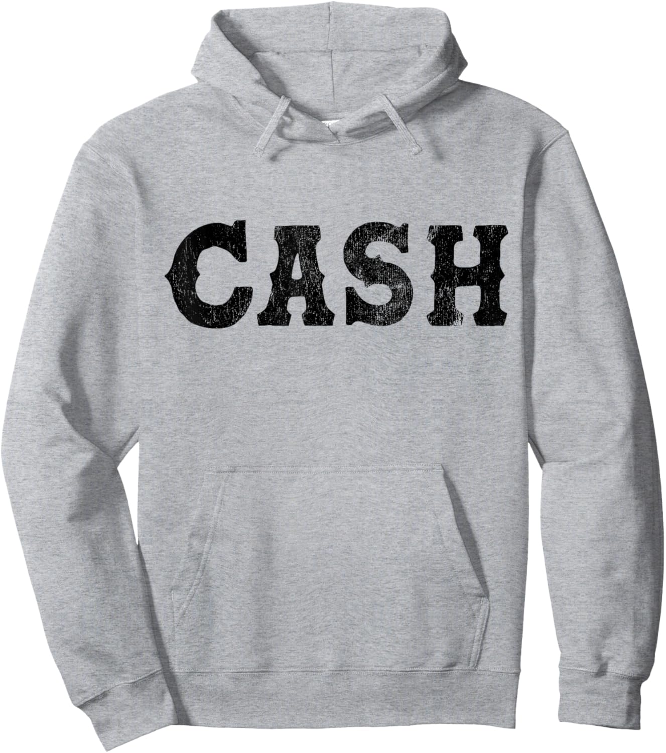 Cash Country Music Lovers Outlaw Vintage Retro Distressed Hoodie - Hoodie | Ash
