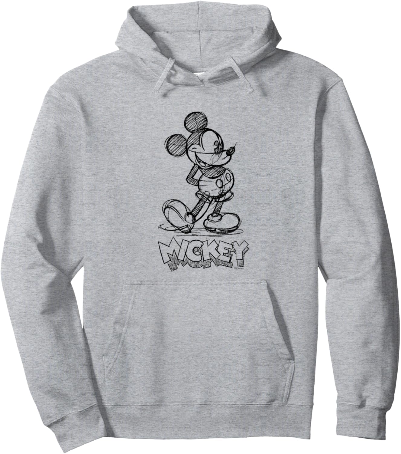 Mickey Mouse Sketch Hoodie - Hoodie | Ash