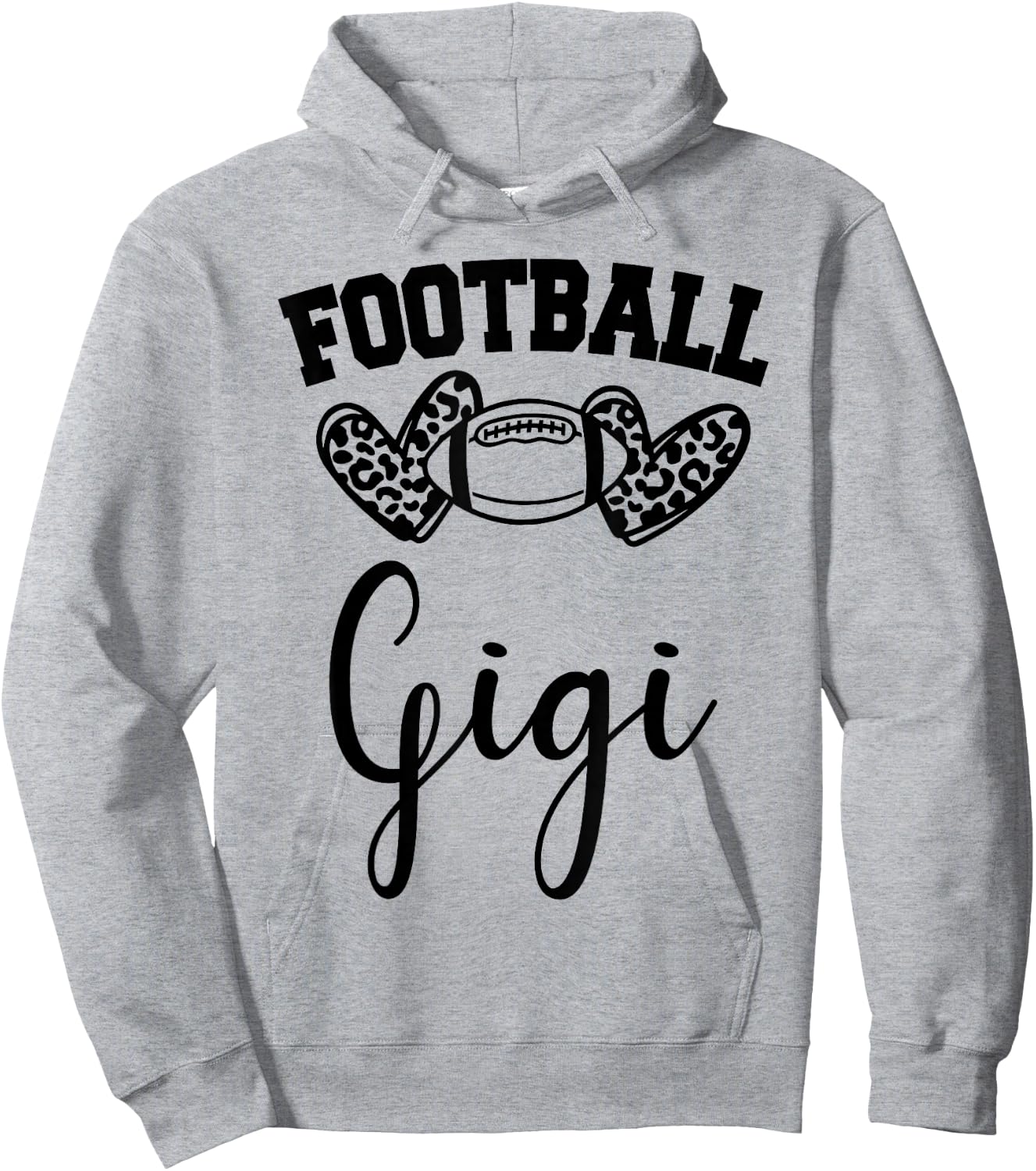 American Football Gigi Football Family Matching Hoodie - Hoodie | Ash