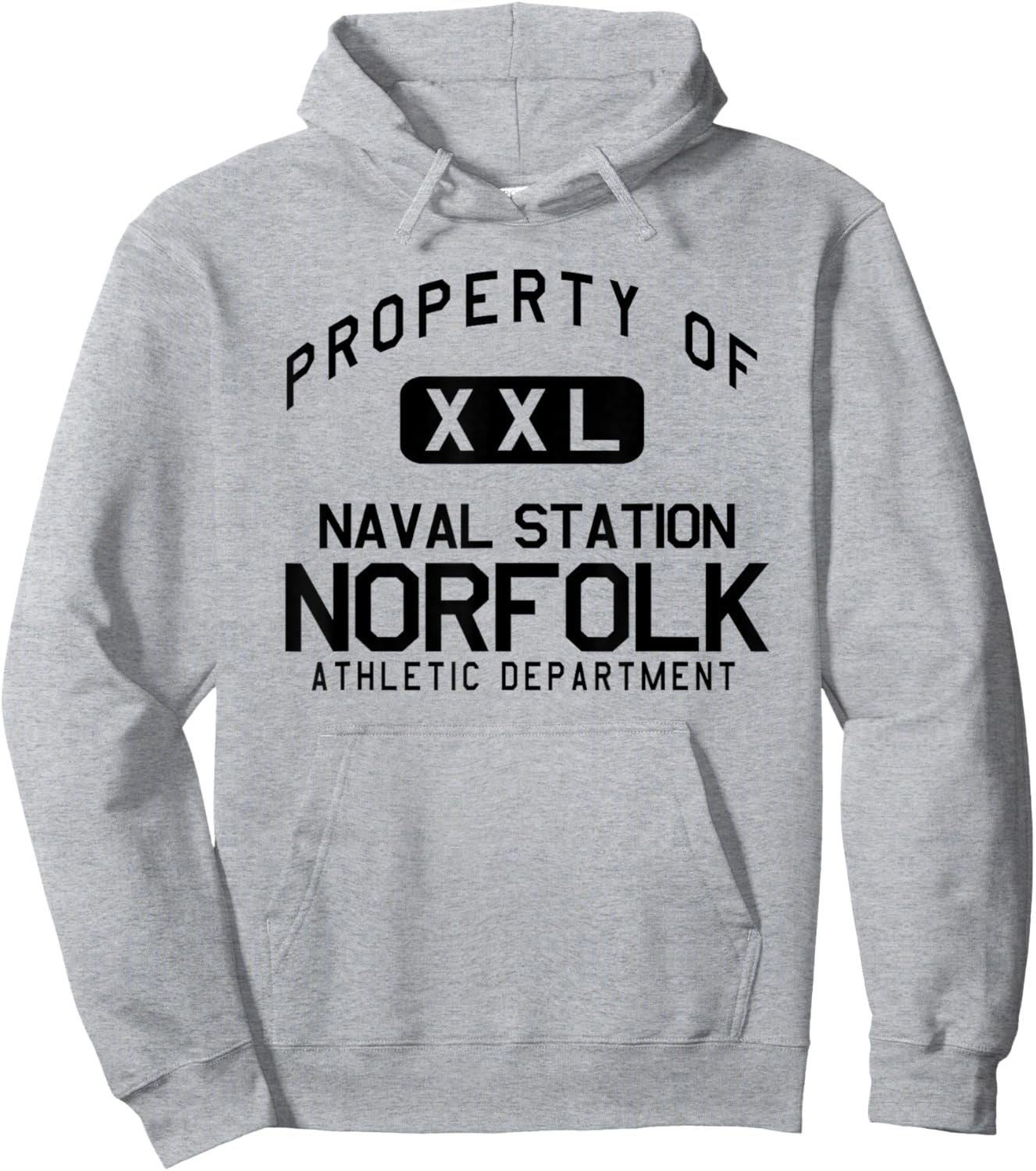Property of Naval Station Norfolk Athletic Department Hoodie - Hoodie | Ash