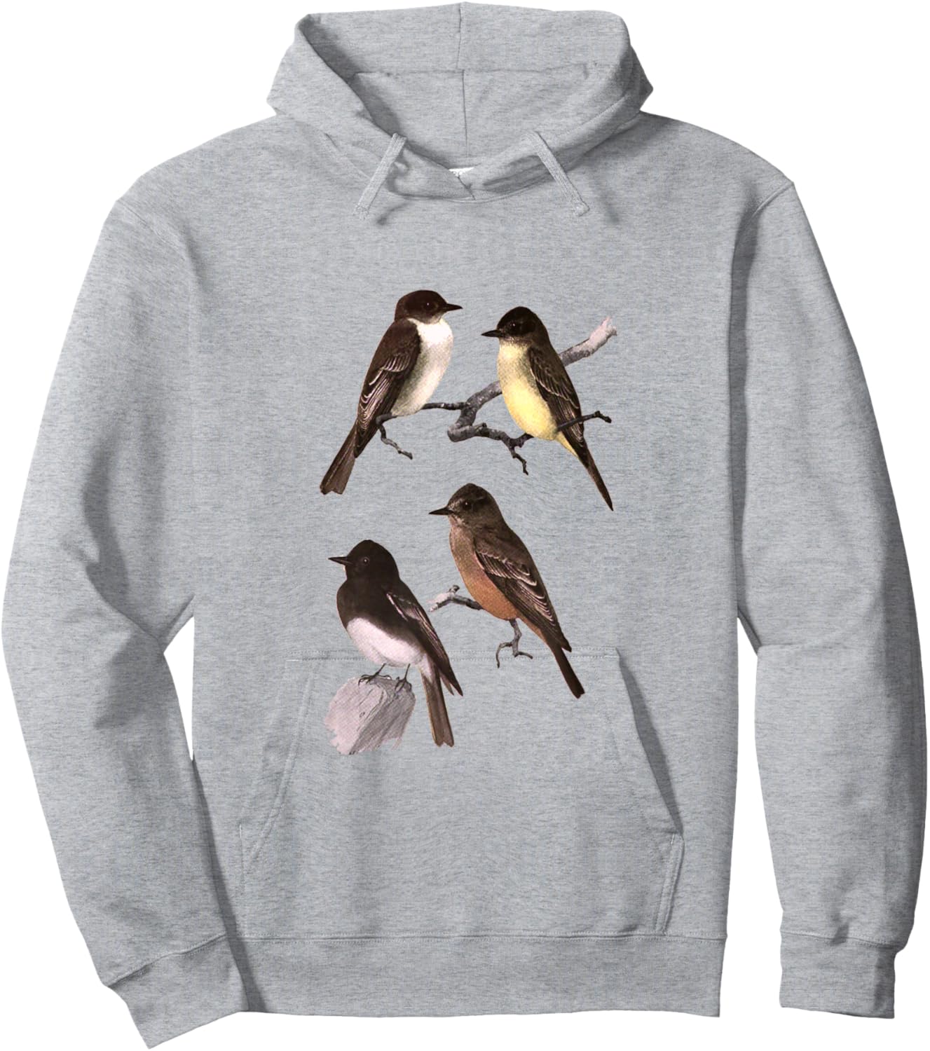 Phoebe Bird Hoodie - Hoodie | Ash