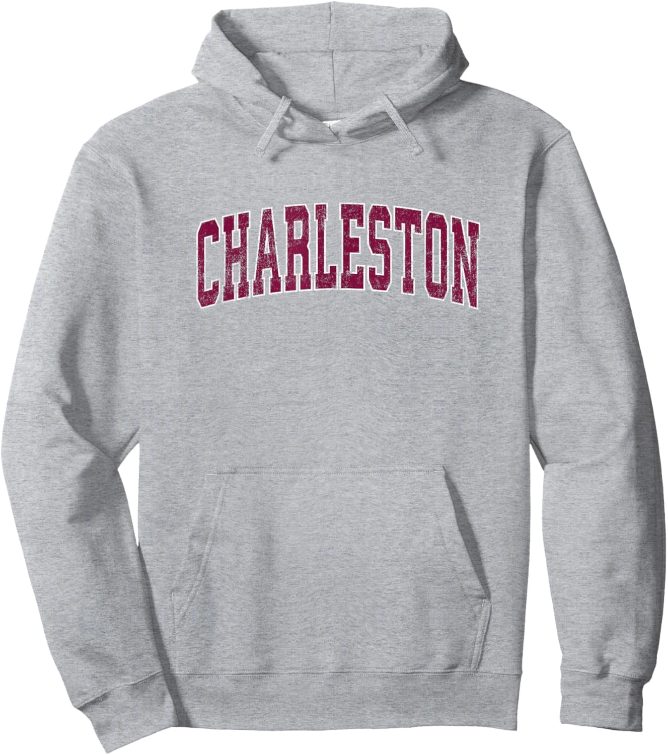 Charleston South Carolina SC Vintage Athletic Sports Design Hoodie - Hoodie | Ash