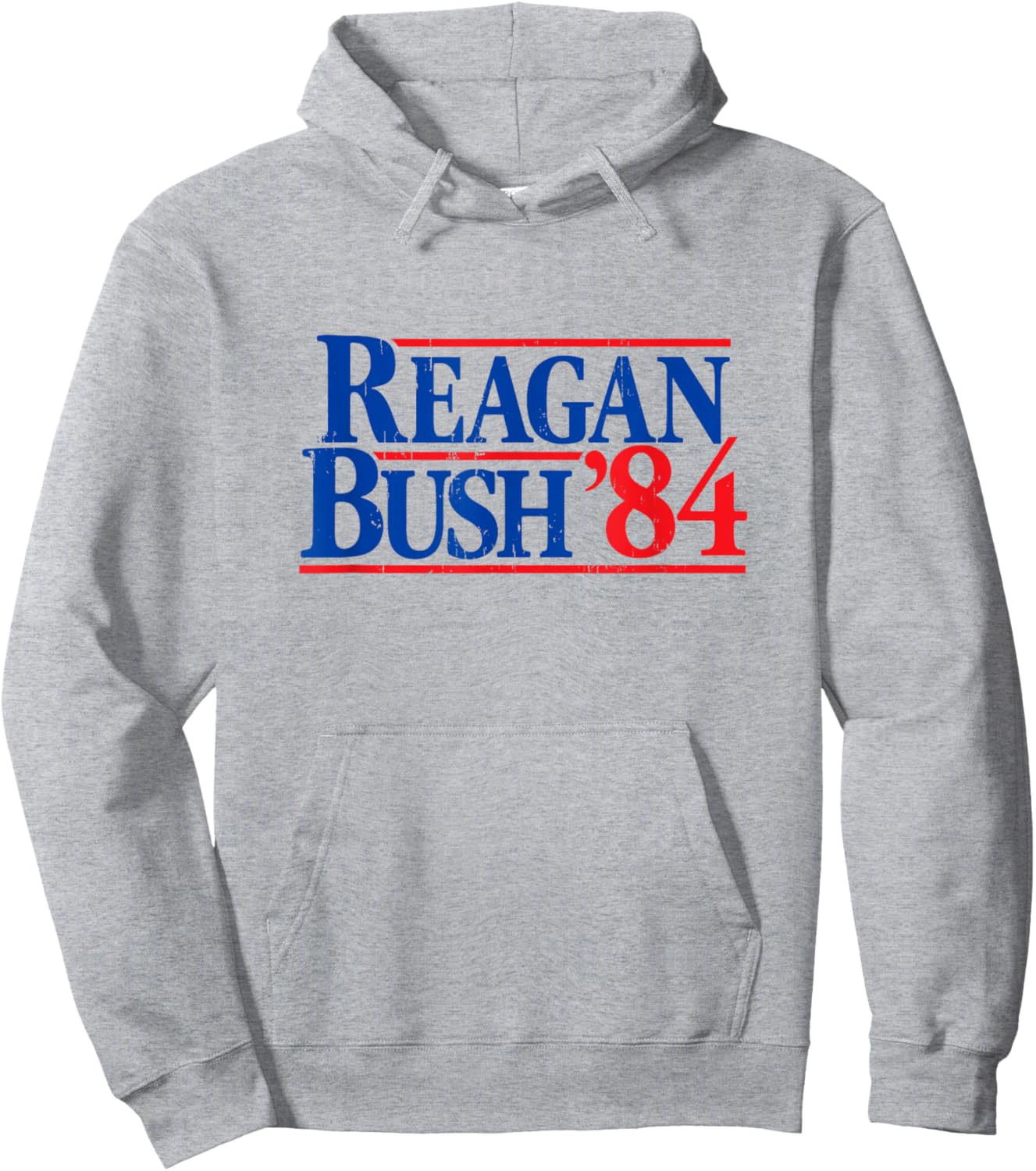 Reagan Bush '84 Vintage Republican Hoodie - Hoodie | Ash