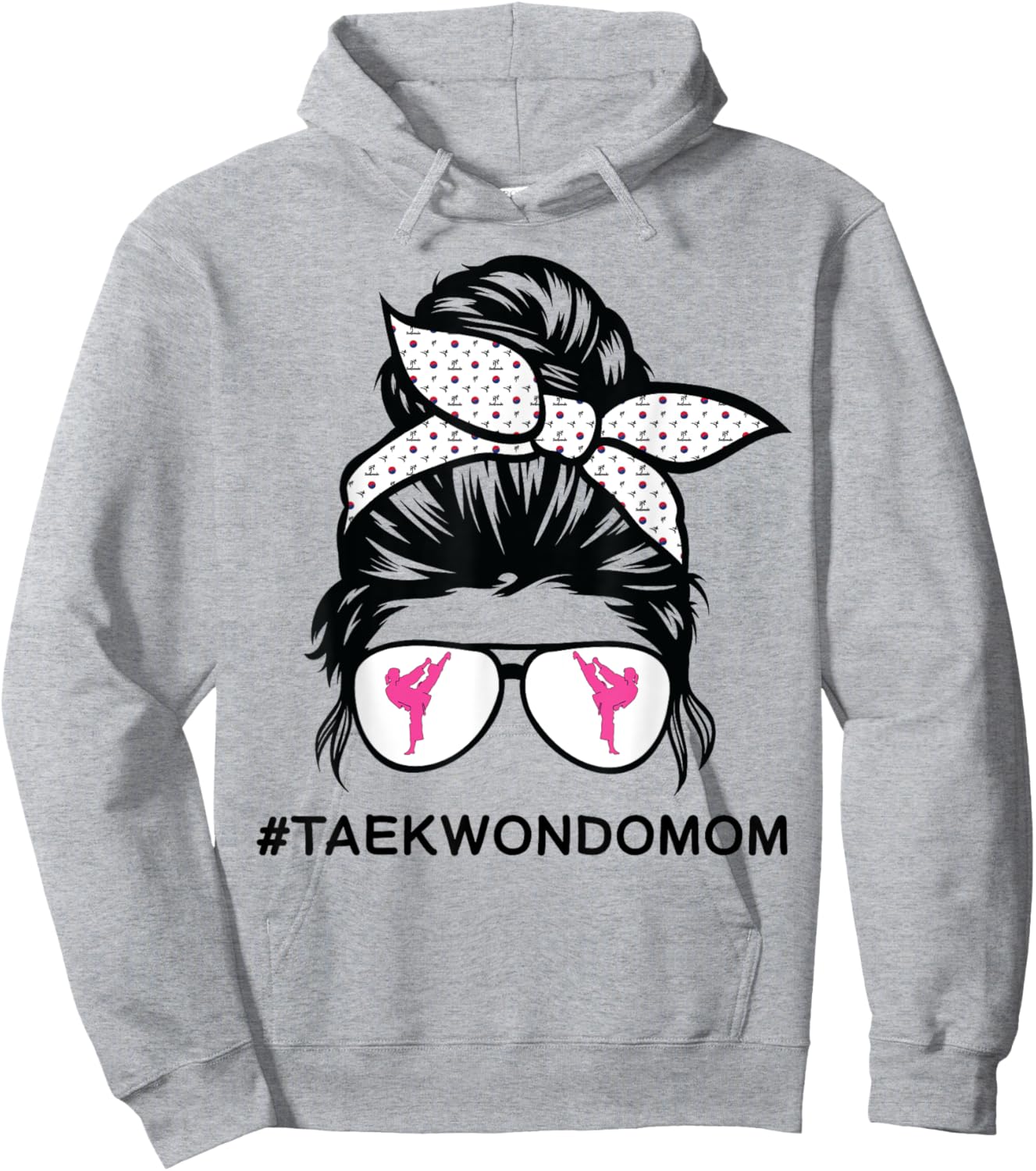 Taekwondo mom Tae Kwon Do girl black belt Hoodie - Hoodie | Ash
