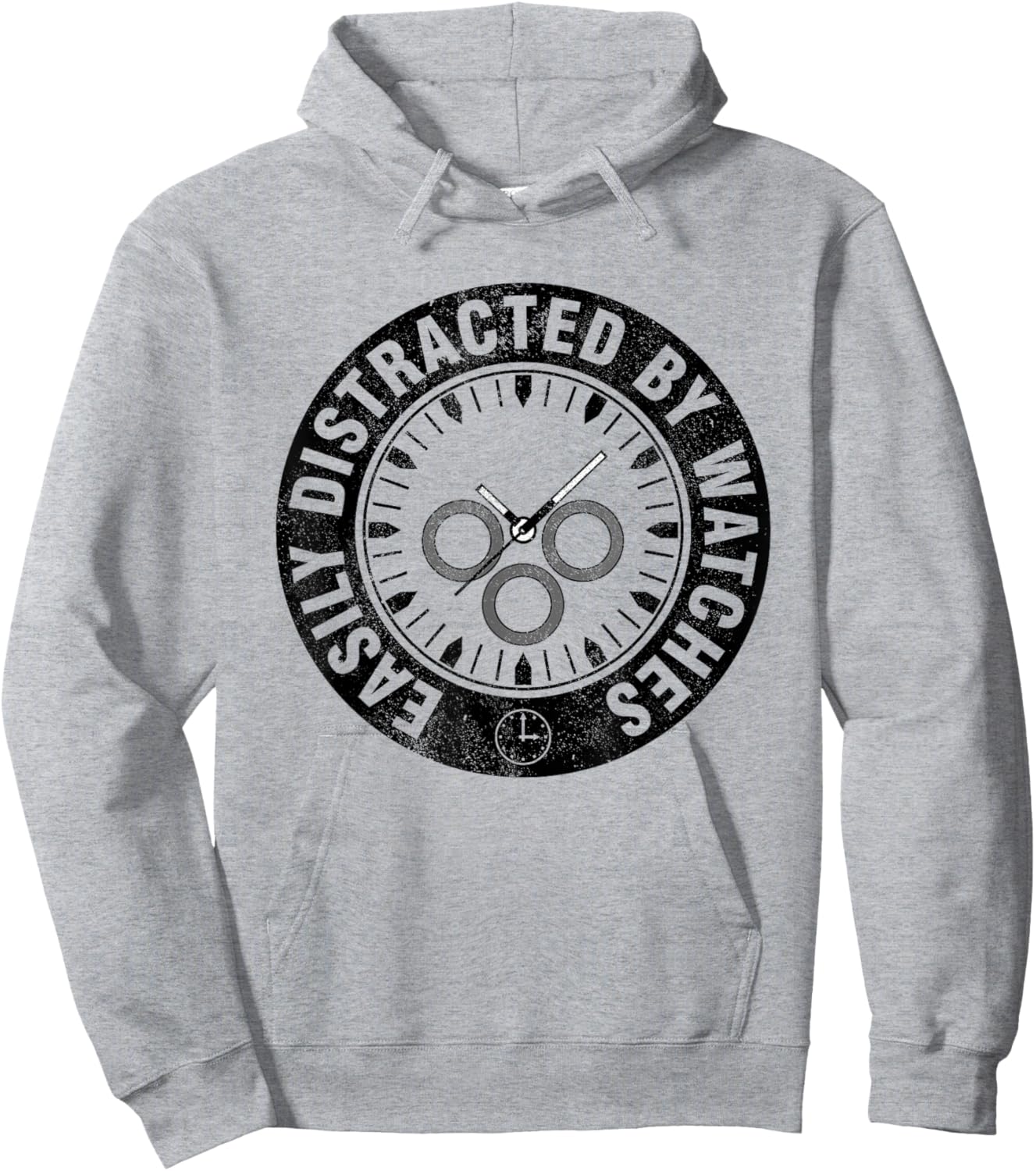 Watch Collector Gifts Watch Lover Horologist - Men's Grey Classic Fit Short Sleeve - Small Hoodie - Hoodie | Ash